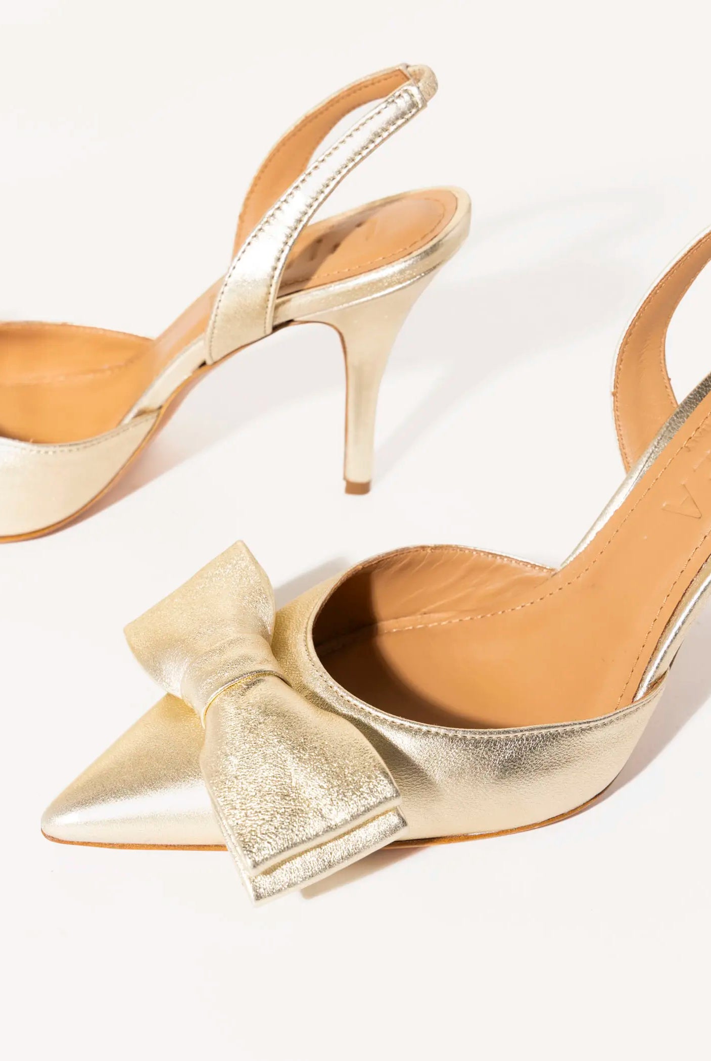 swatch_gold metallic slingback heels