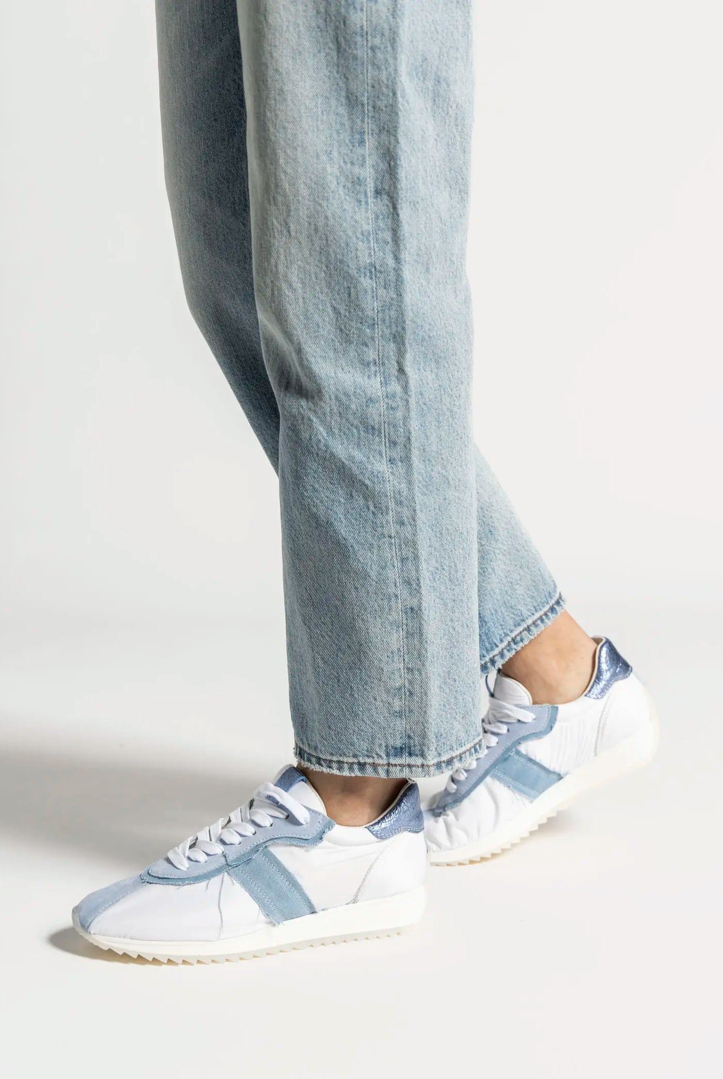 swatch_white/blue nylon sneaker shoes