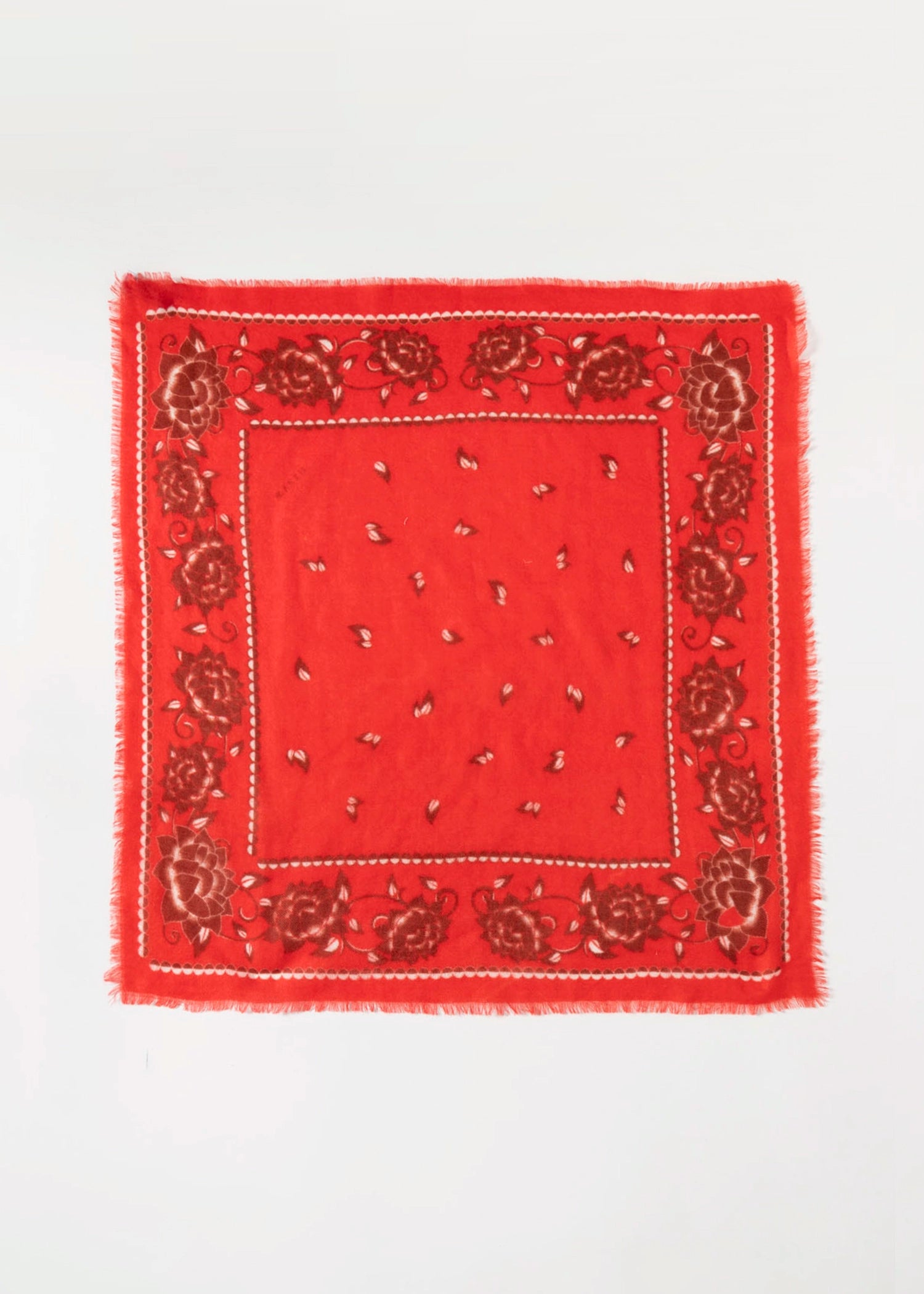 swatch_Red wyeth cashmere bandana scarf