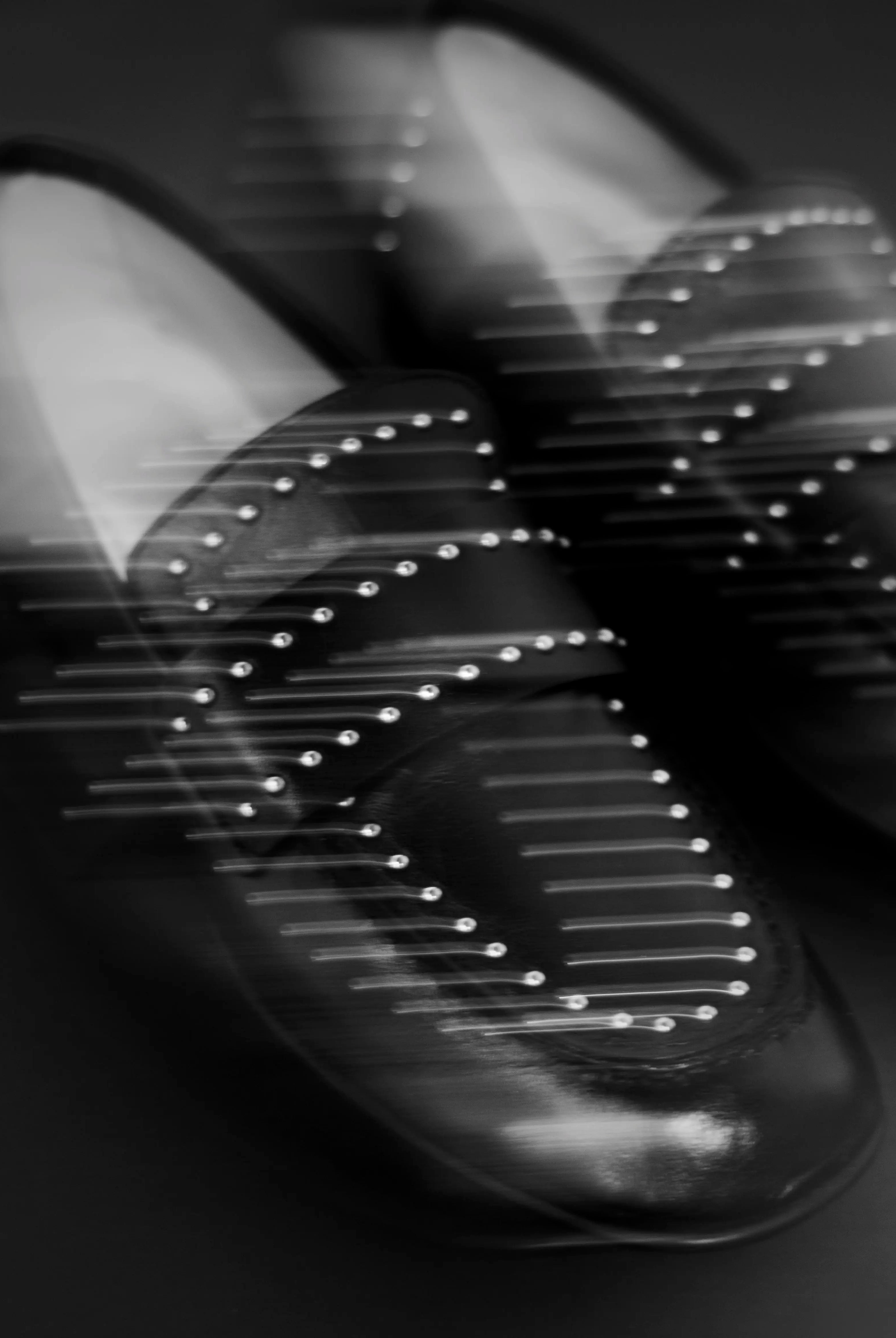 swatch_Black Leather studded loafer