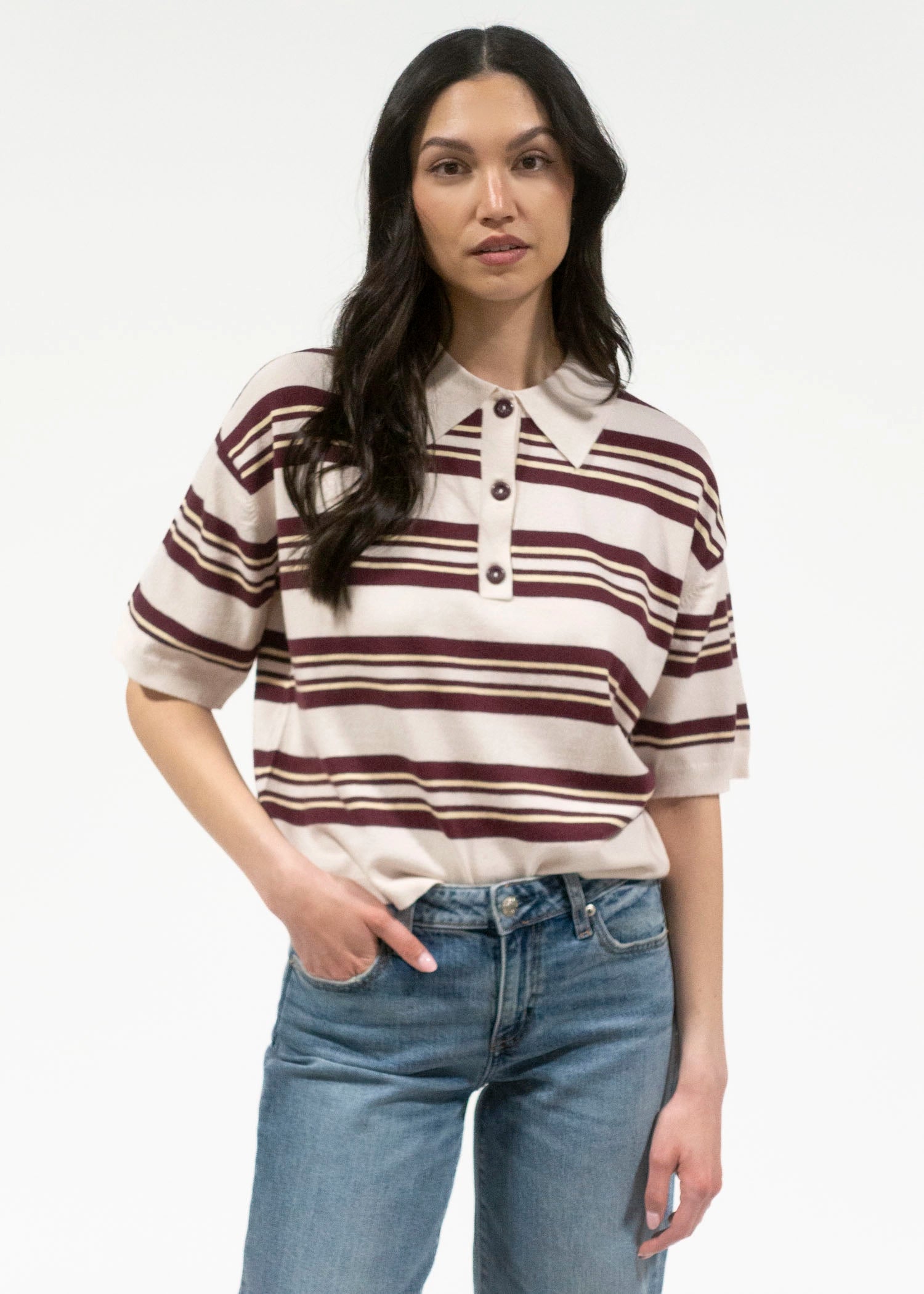 swatch_Ecru rd style manaia knit polo