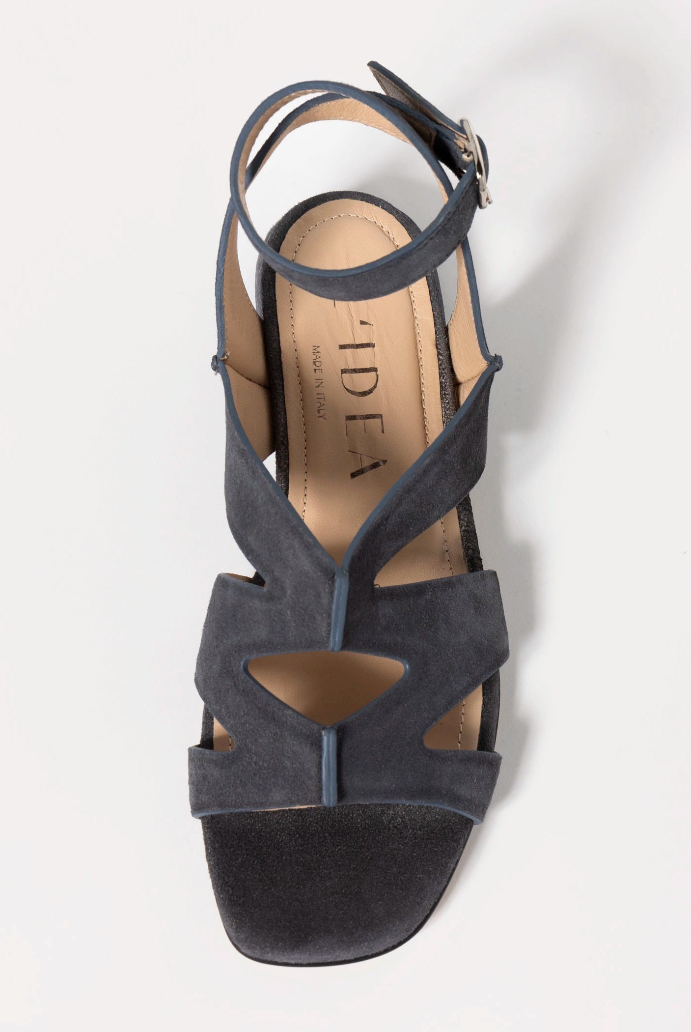 swatch_Charcoal Suede flat suede sandal