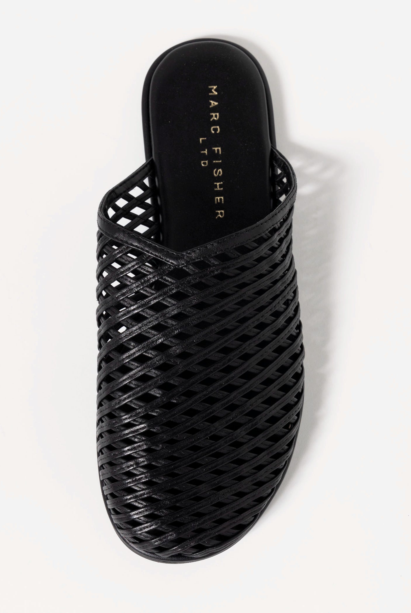 swatch_Black marc fisher lynzi leather mule