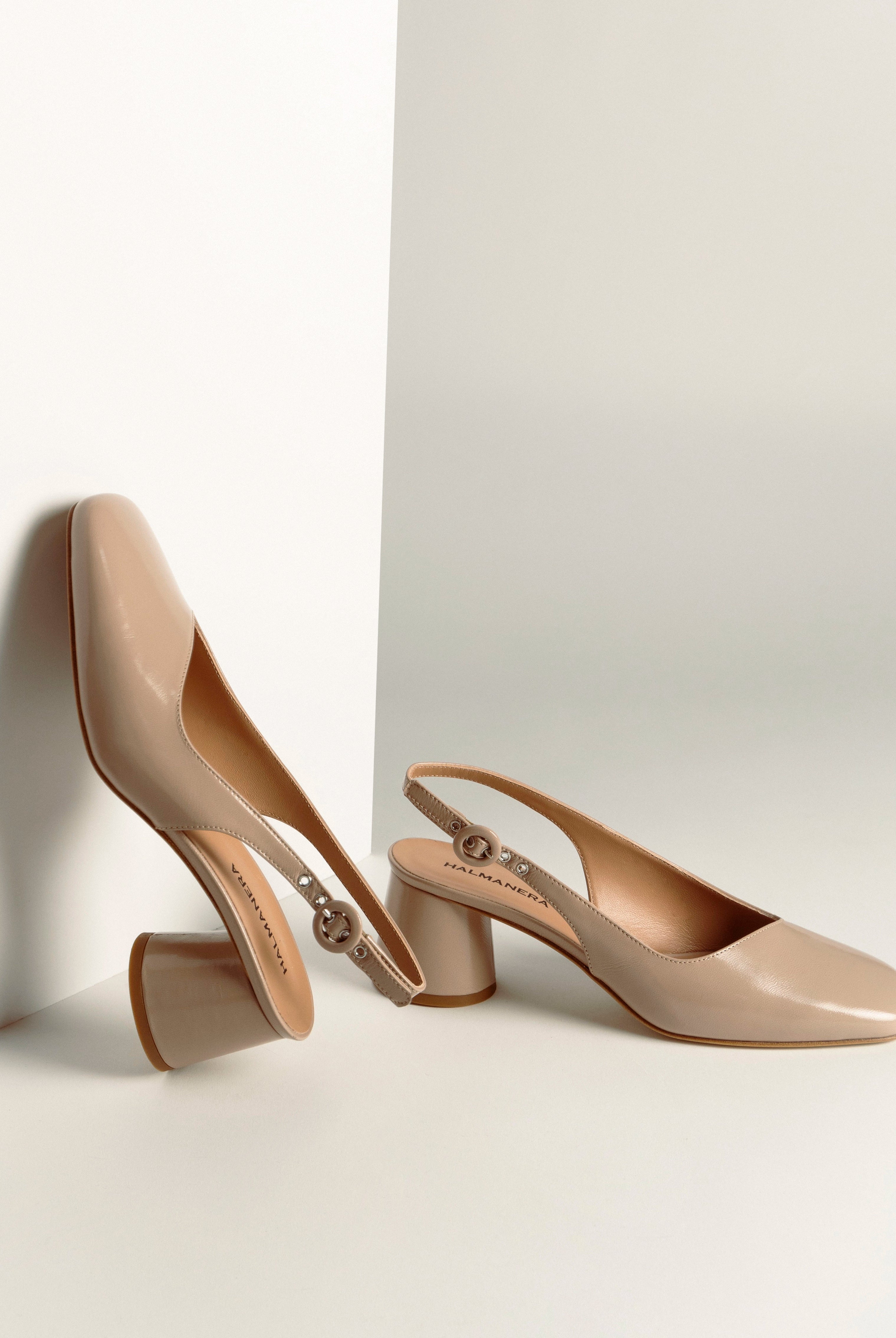 swatch_beige patent cala slingback pump heels