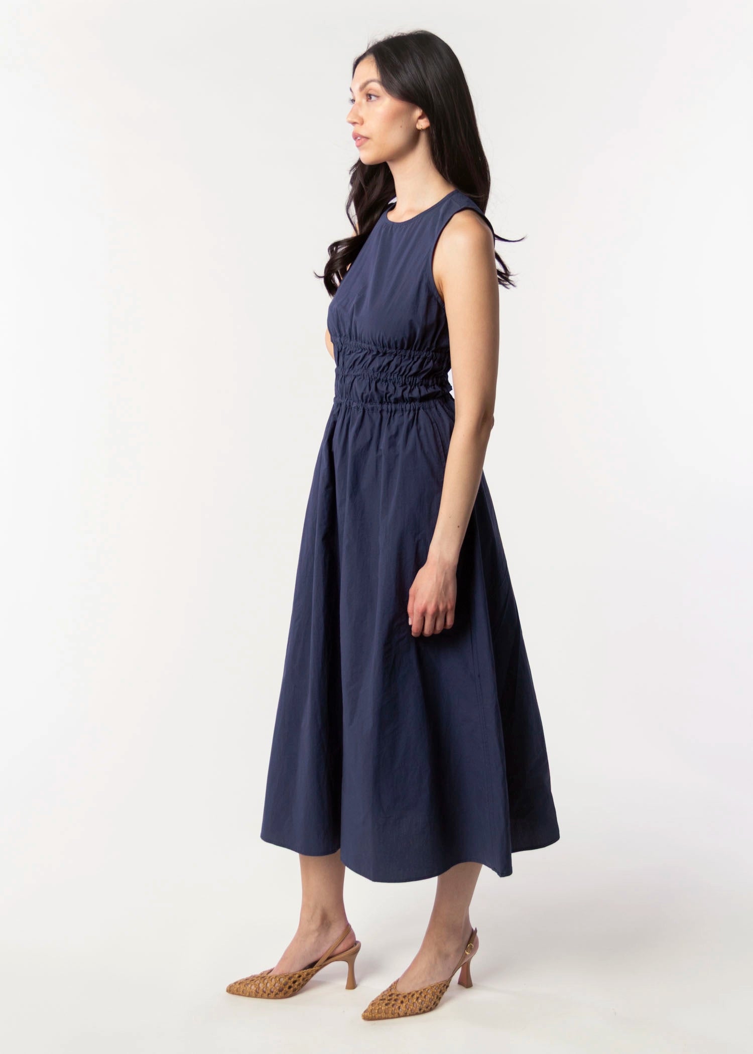 swatch_Navy deluc turchi midi dress