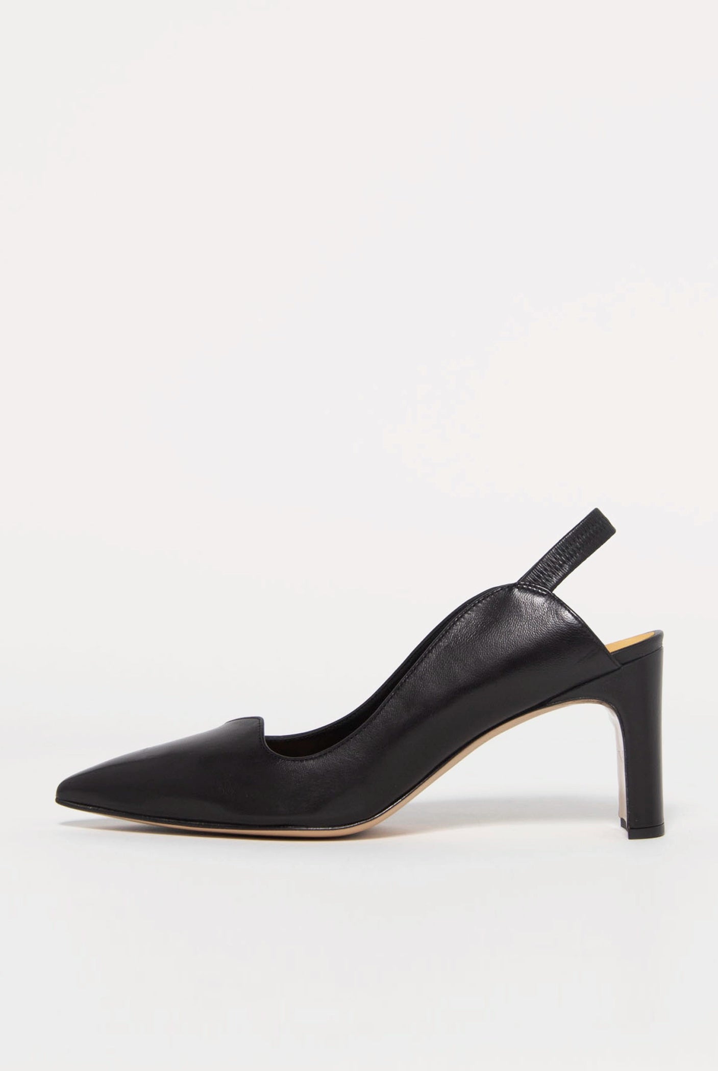 swatch_Black Leather mara bini sole leather slingback