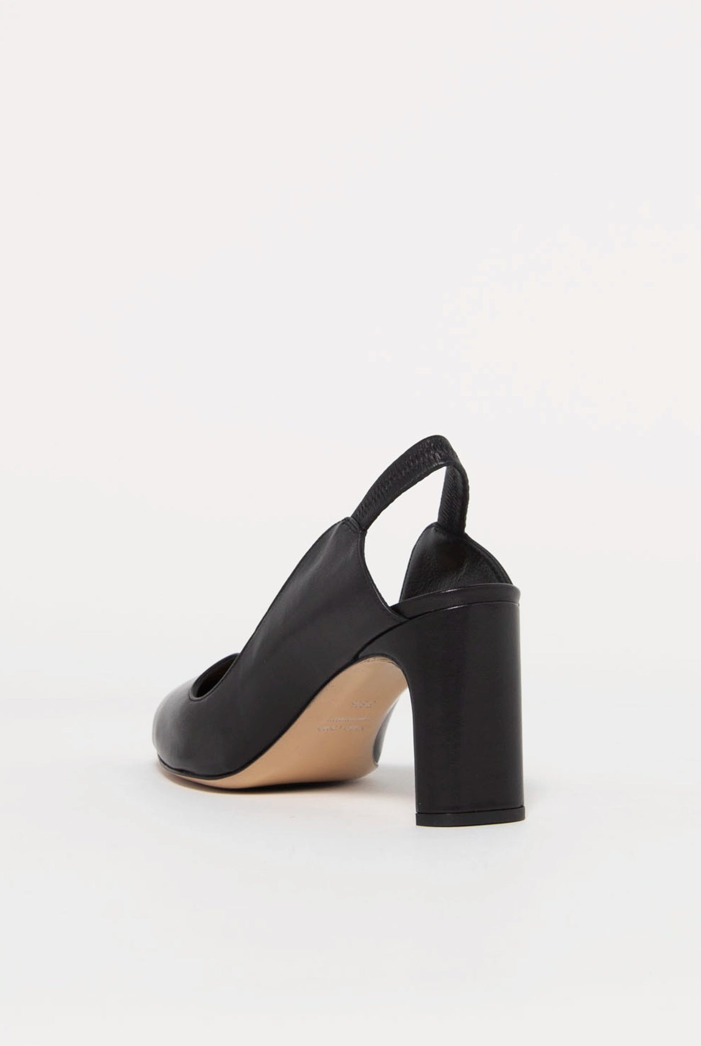 swatch_Black Leather mara bini sole leather slingback