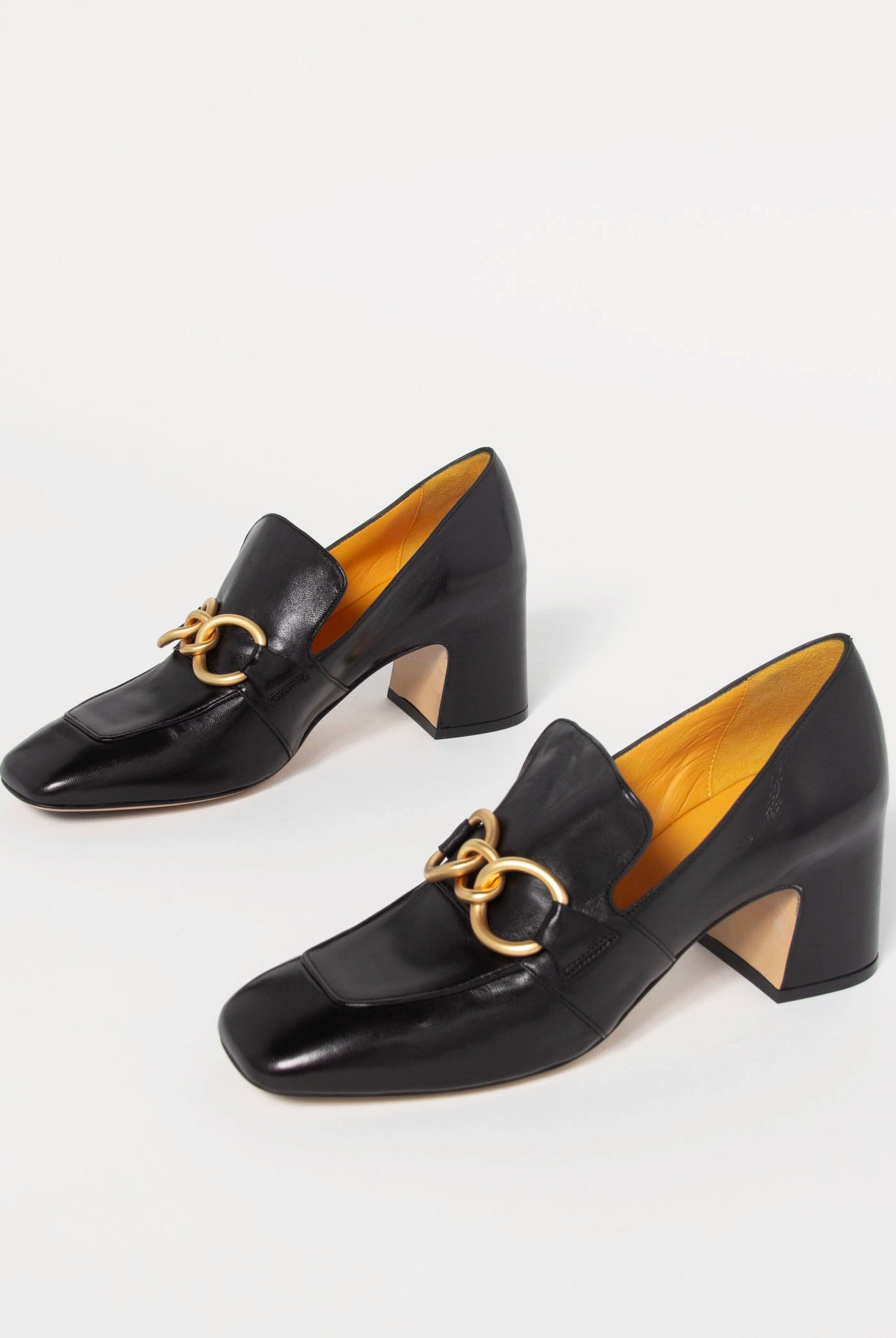 swatch_Black Leather mara bini perla heeled loafer