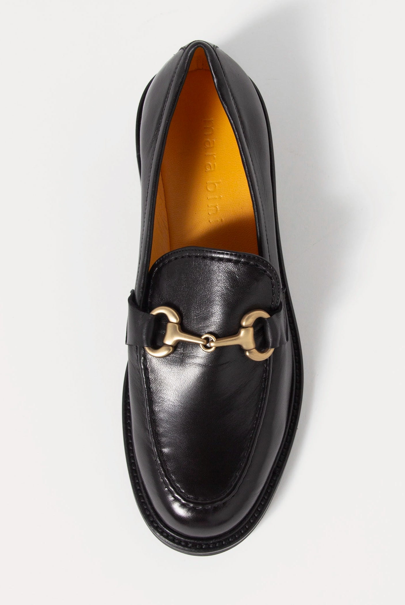 swatch_Black Leather mara bini frida leather loafer