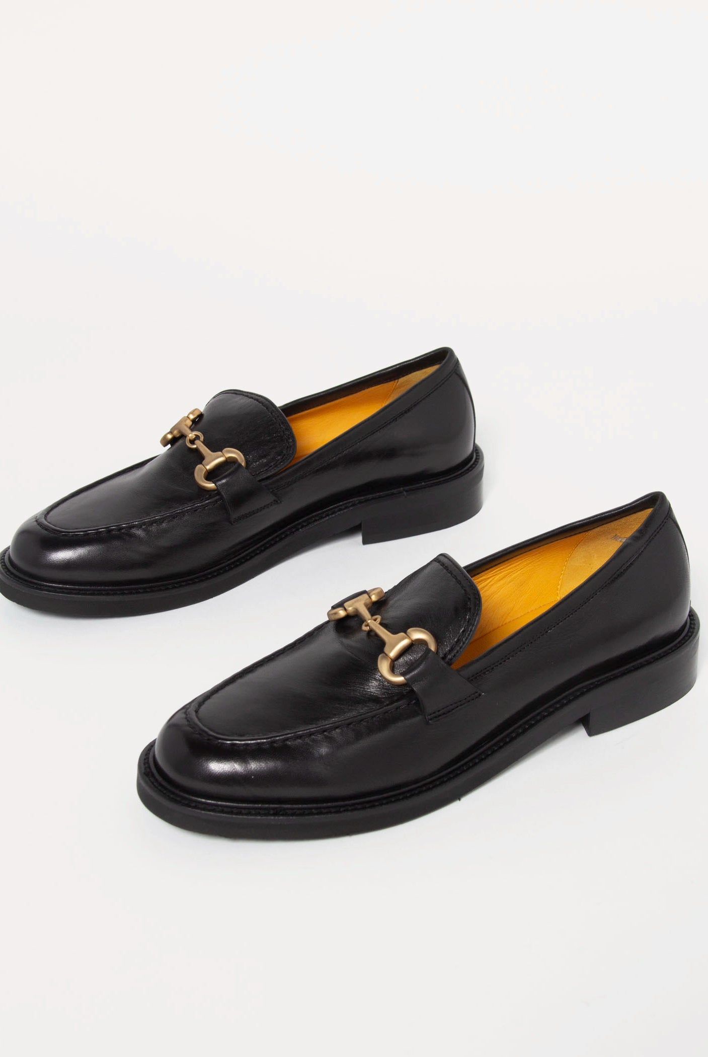 swatch_Black Leather mara bini frida leather loafer