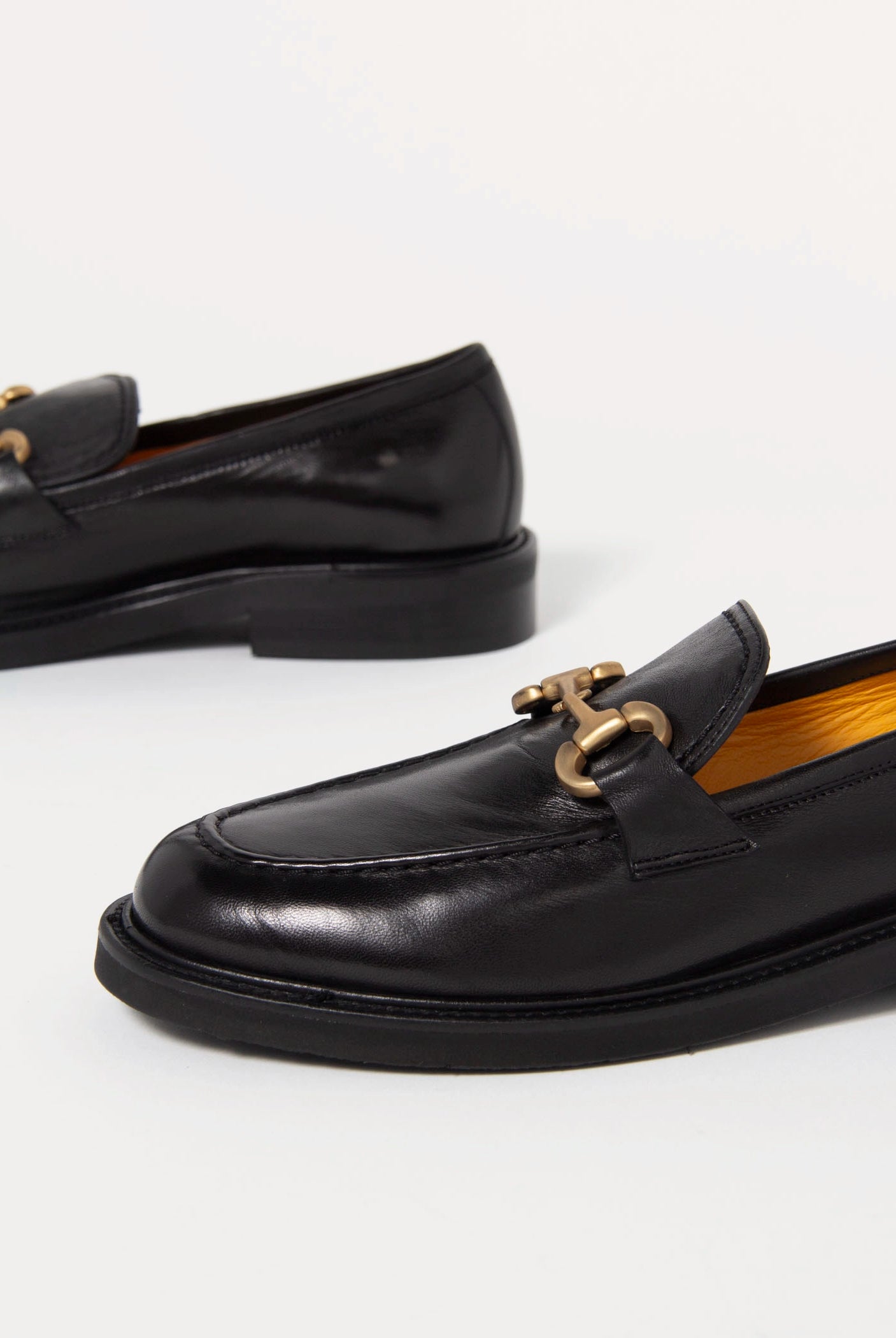 swatch_Black Leather mara bini frida leather loafer