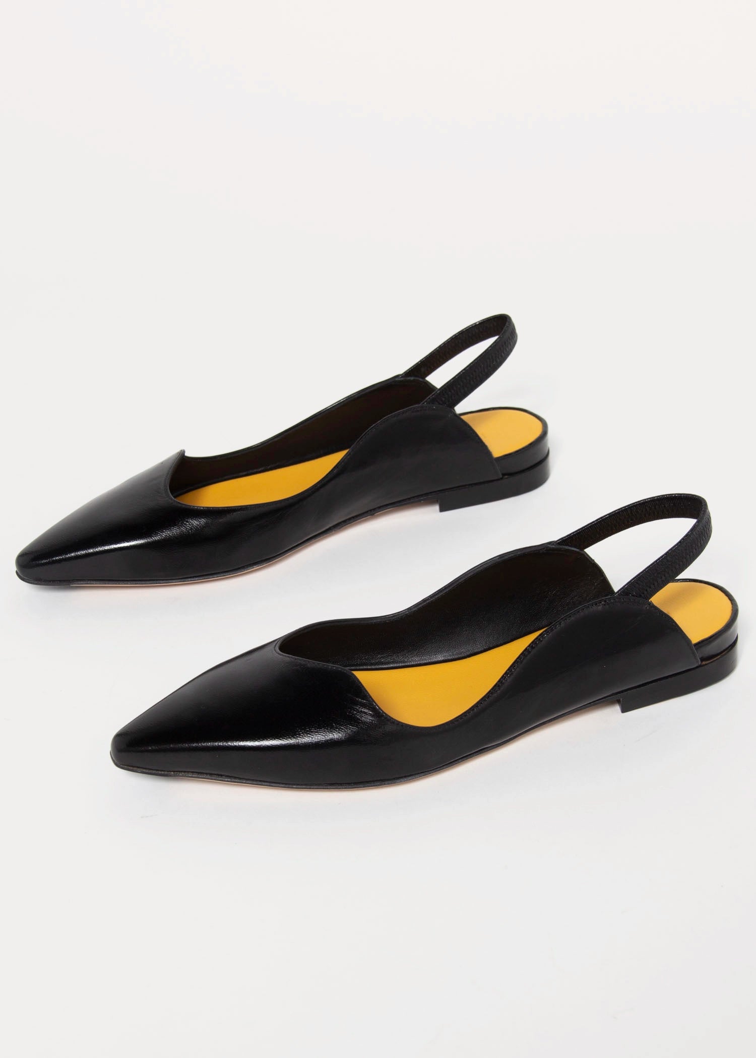 swatch_Black Leather mara bini milena leather flat