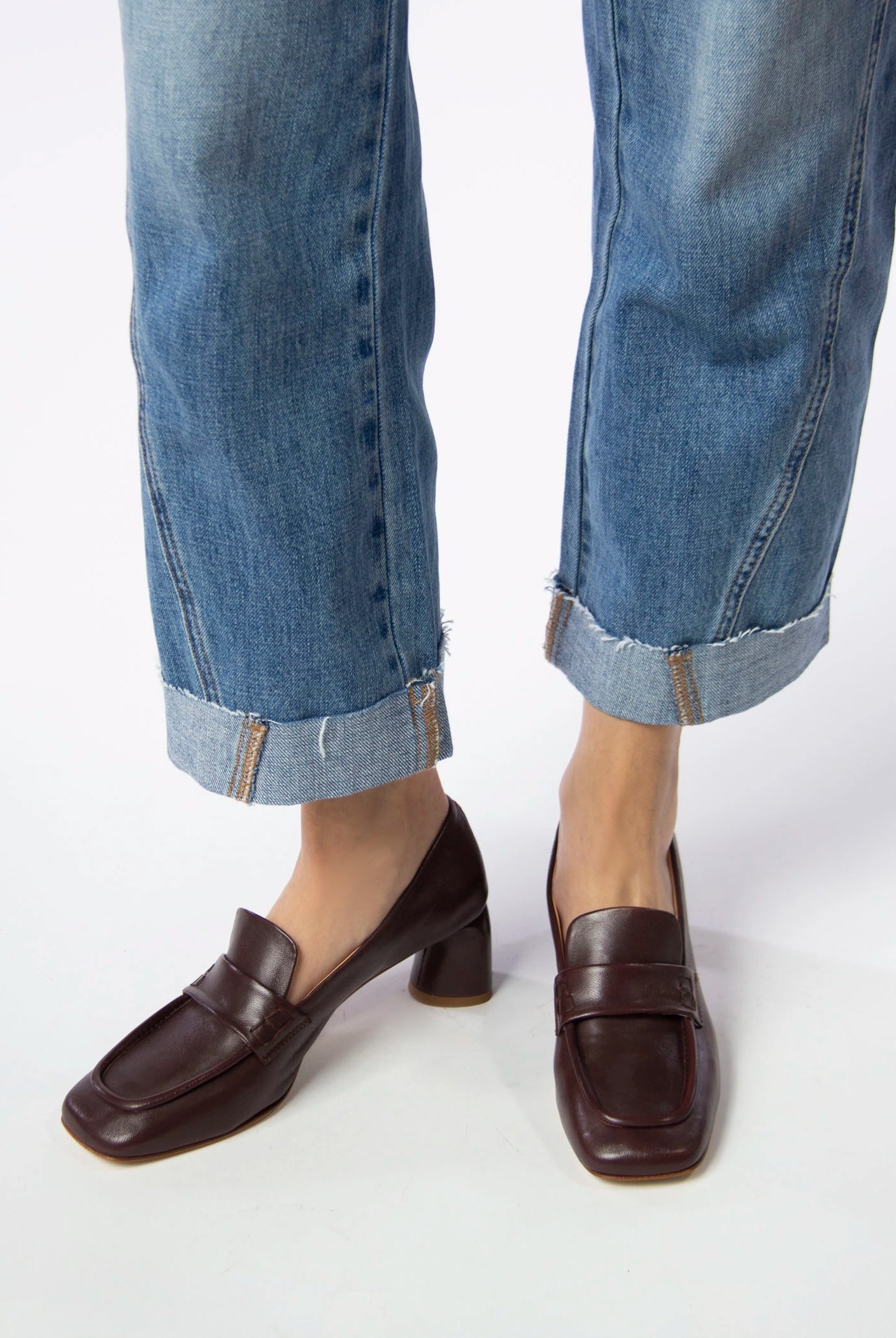 swatch_Brown Leather halmanera heeled leather loafer