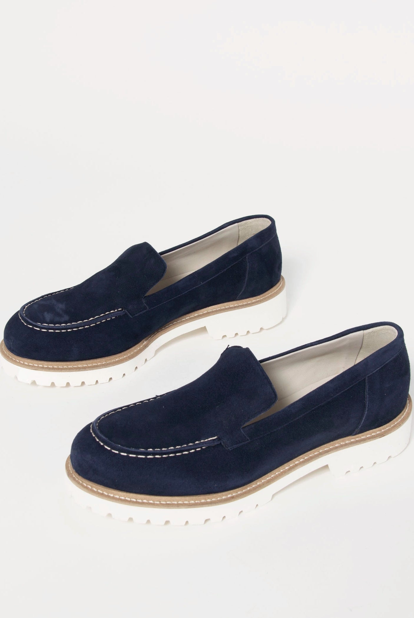 swatch_Navy Suede l'idea suede loafer