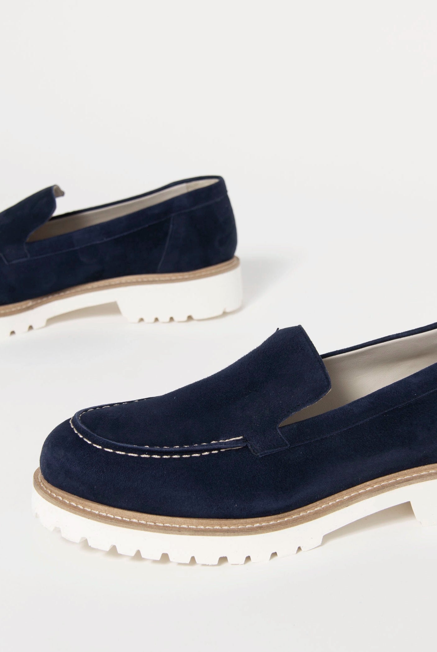 swatch_Navy Suede l'idea suede loafer