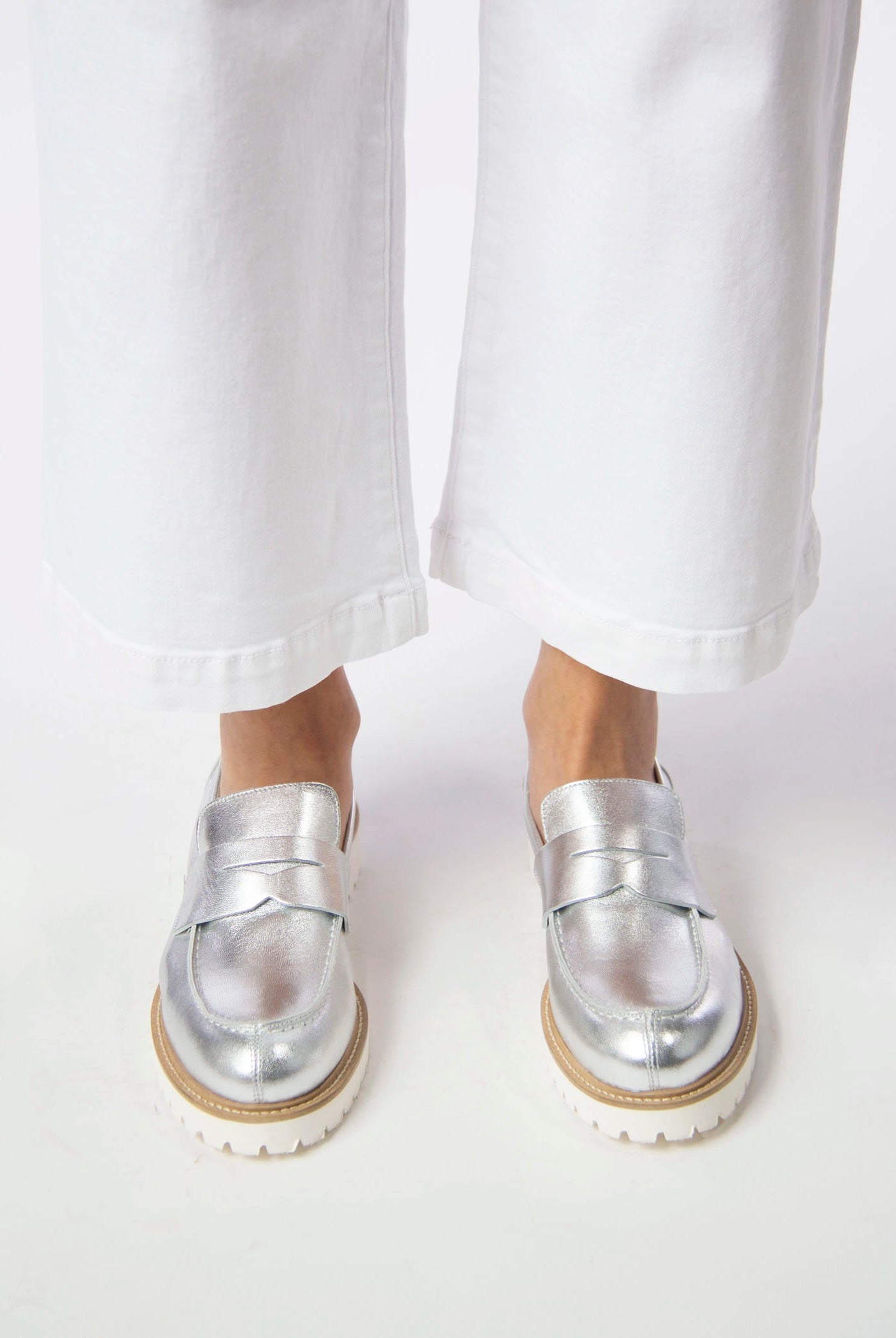 swatch_Silver Leather l'idea classic penny loafer