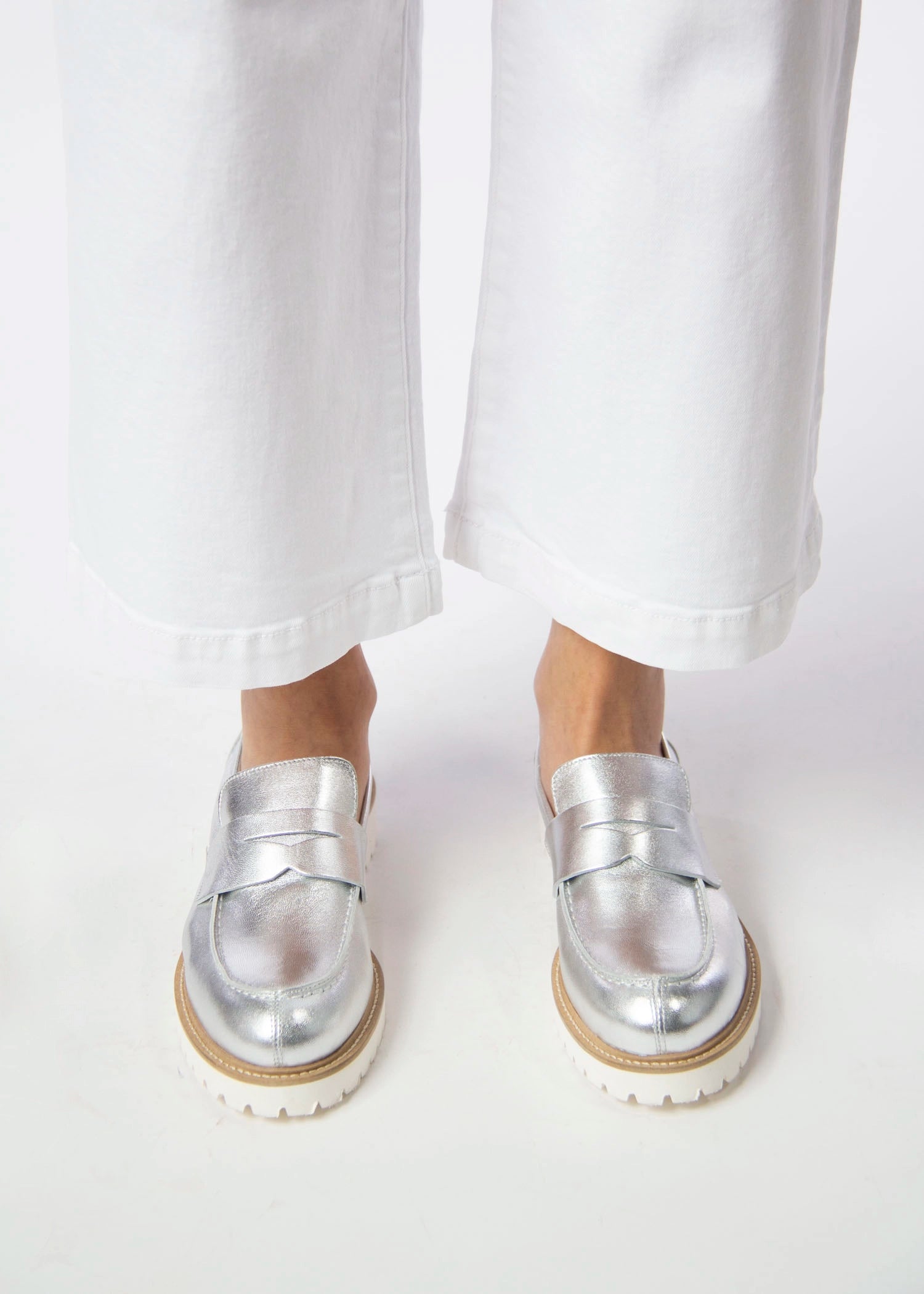 swatch_Silver Leather l'idea classic penny loafer