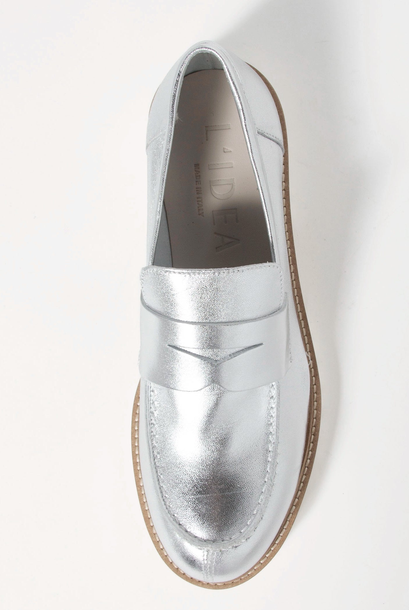 swatch_Silver Leather l'idea classic penny loafer
