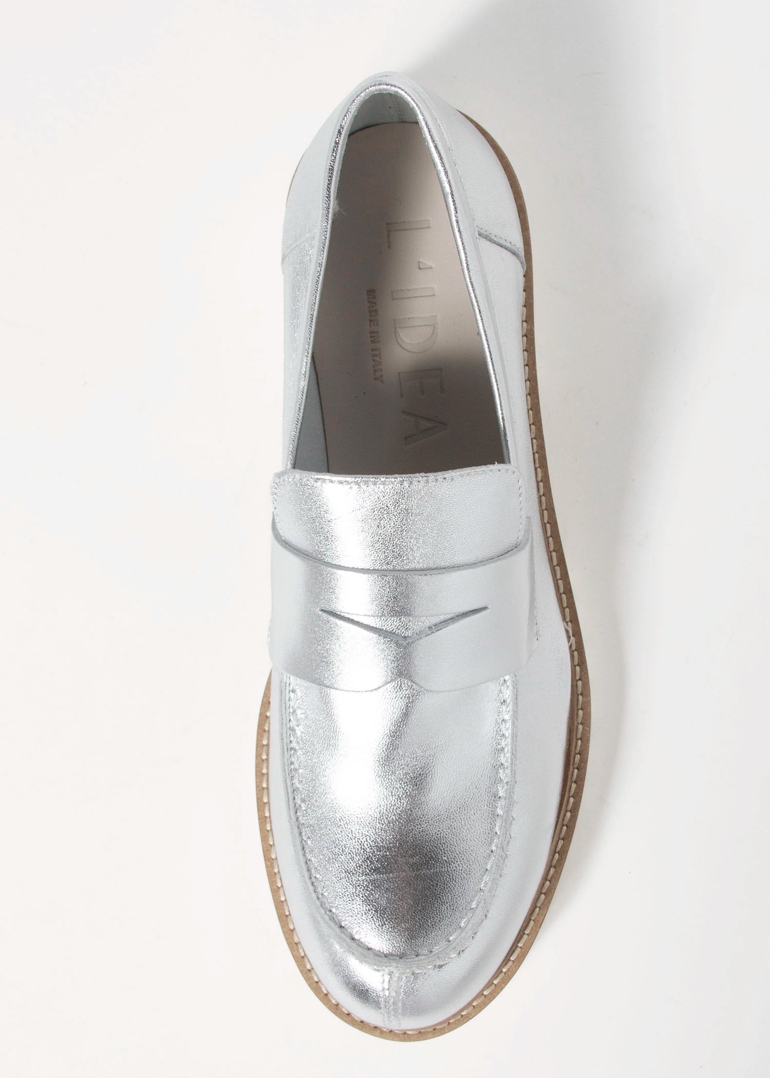 swatch_Silver Leather l'idea classic penny loafer