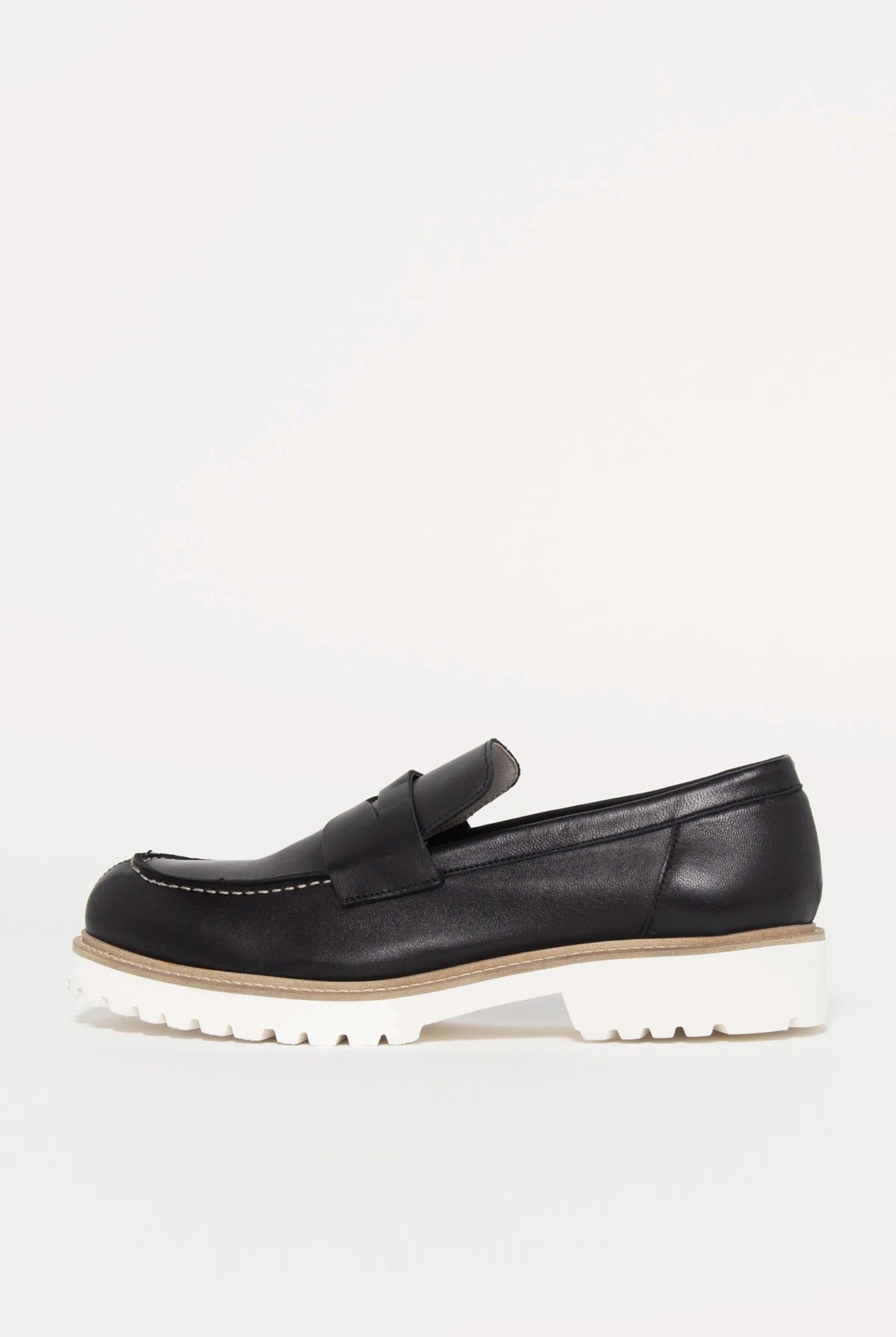 swatch_Black Leather l'idea classic penny loafer