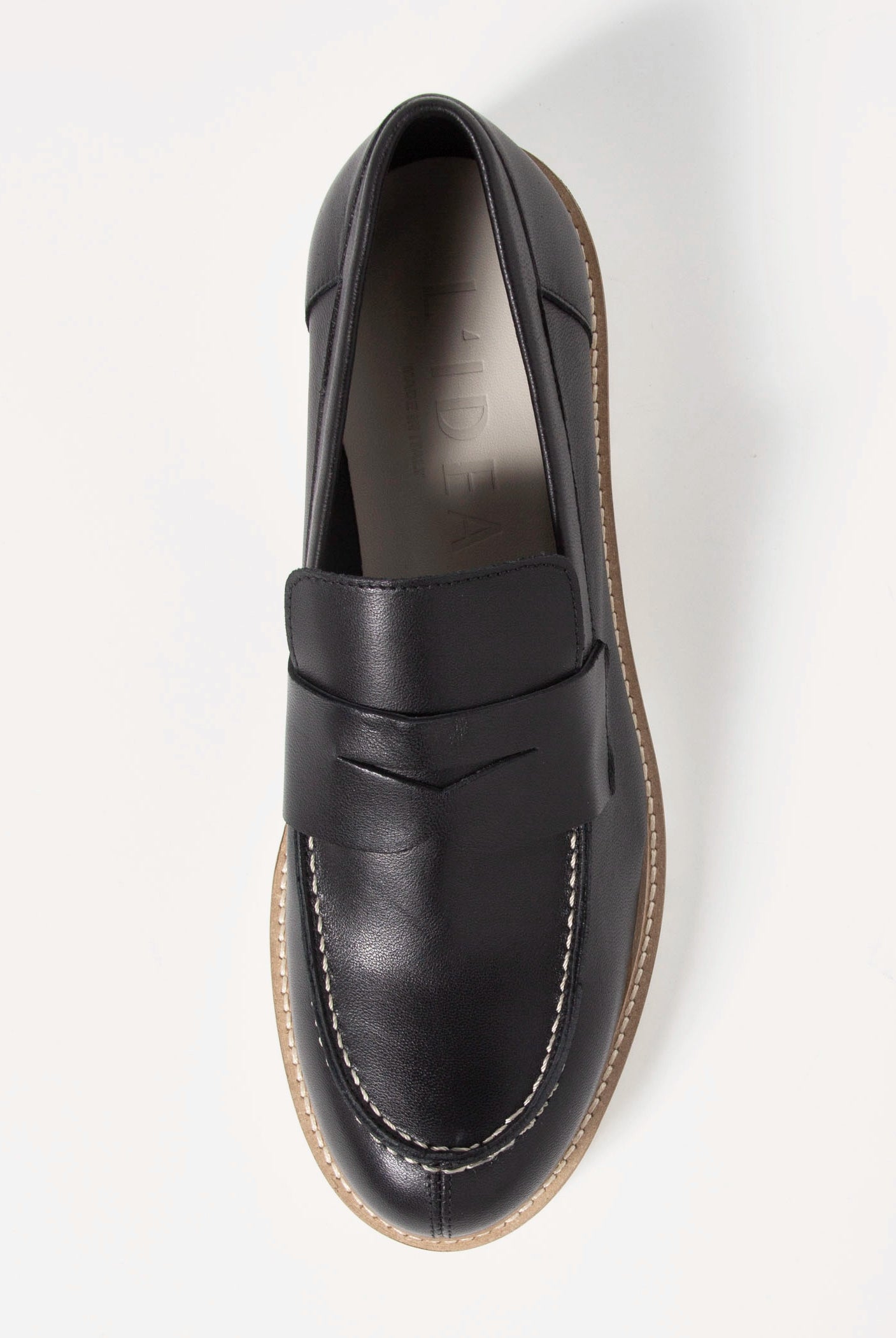 swatch_Black Leather l'idea classic penny loafer