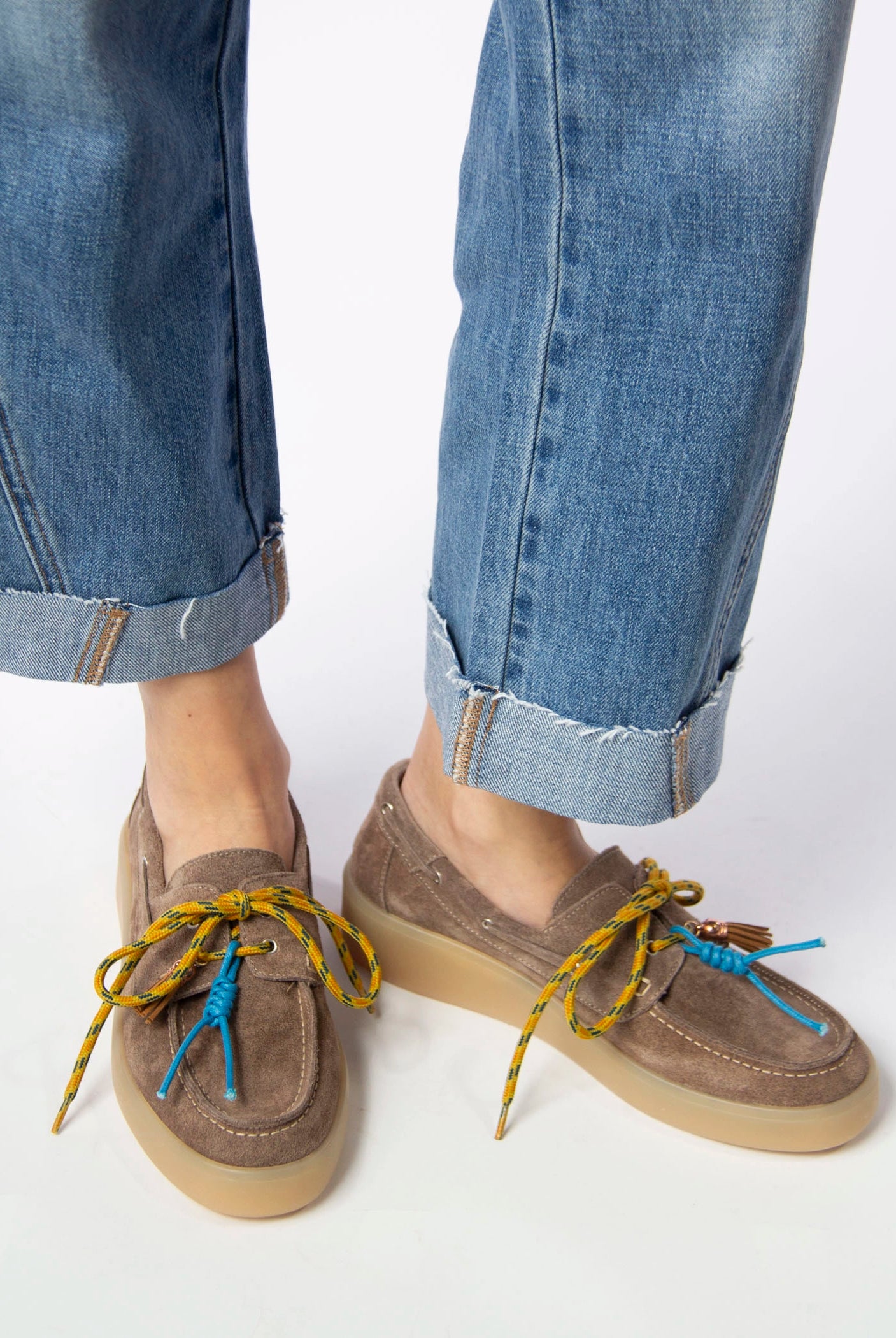 swatch_Taupe Suede charm suede loafer