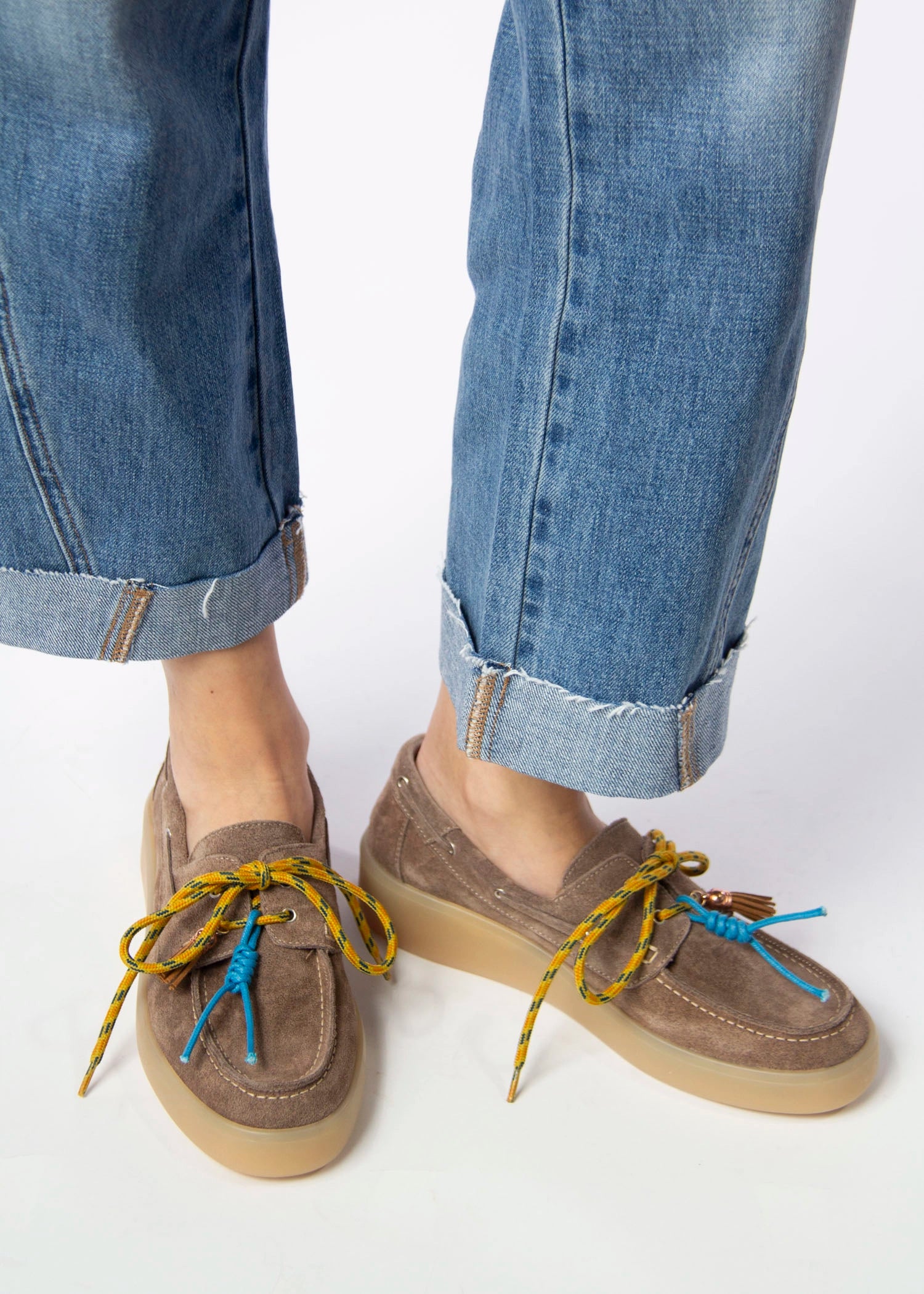 swatch_Taupe Suede charm suede loafer