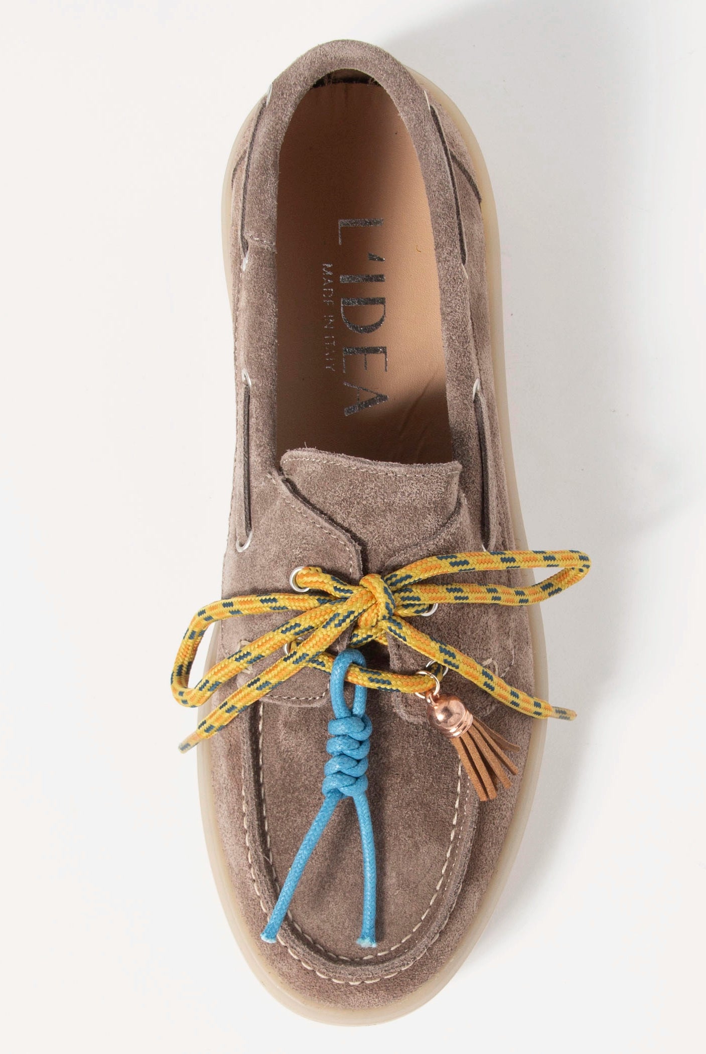 swatch_Taupe Suede charm suede loafer