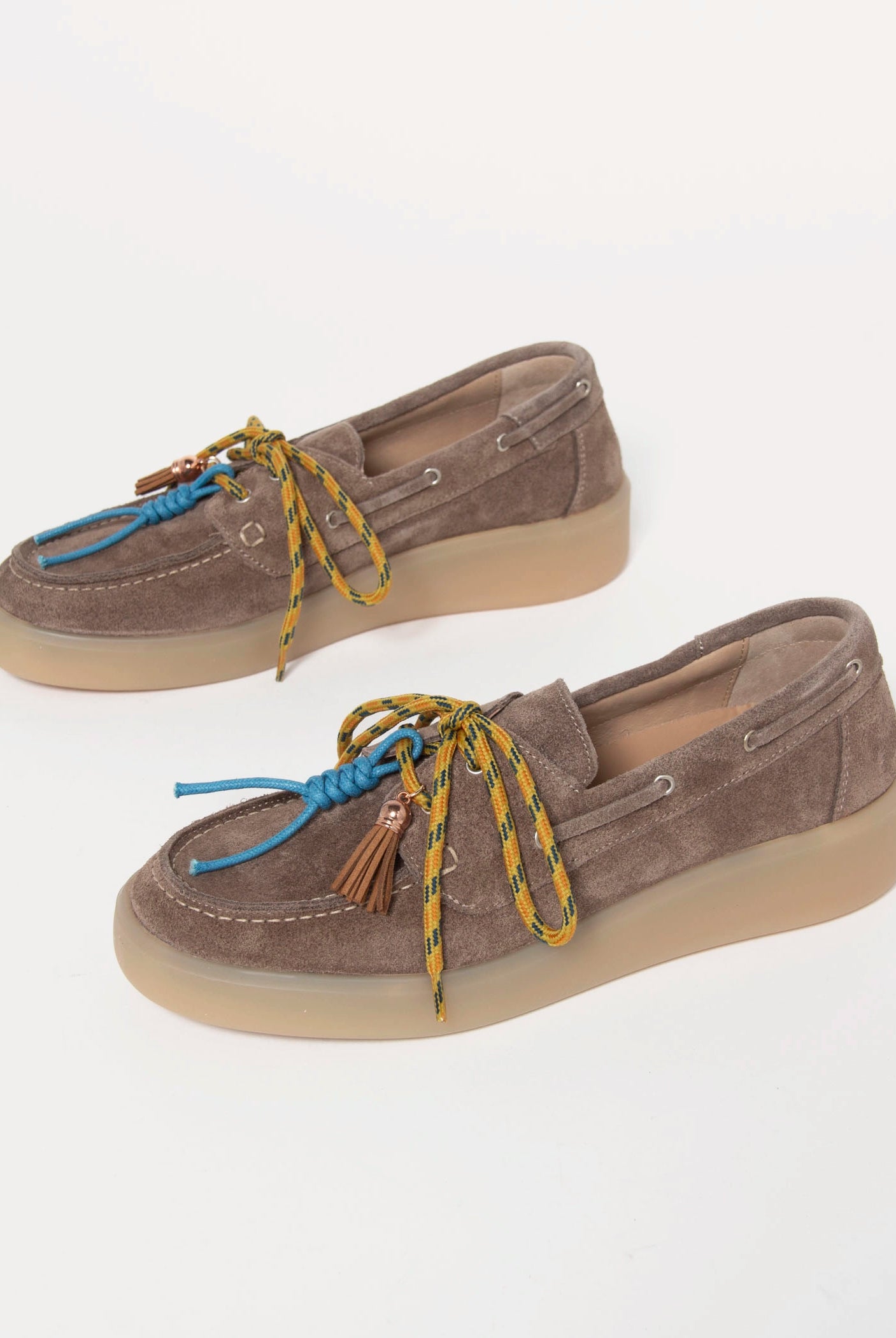 swatch_Taupe Suede charm suede loafer