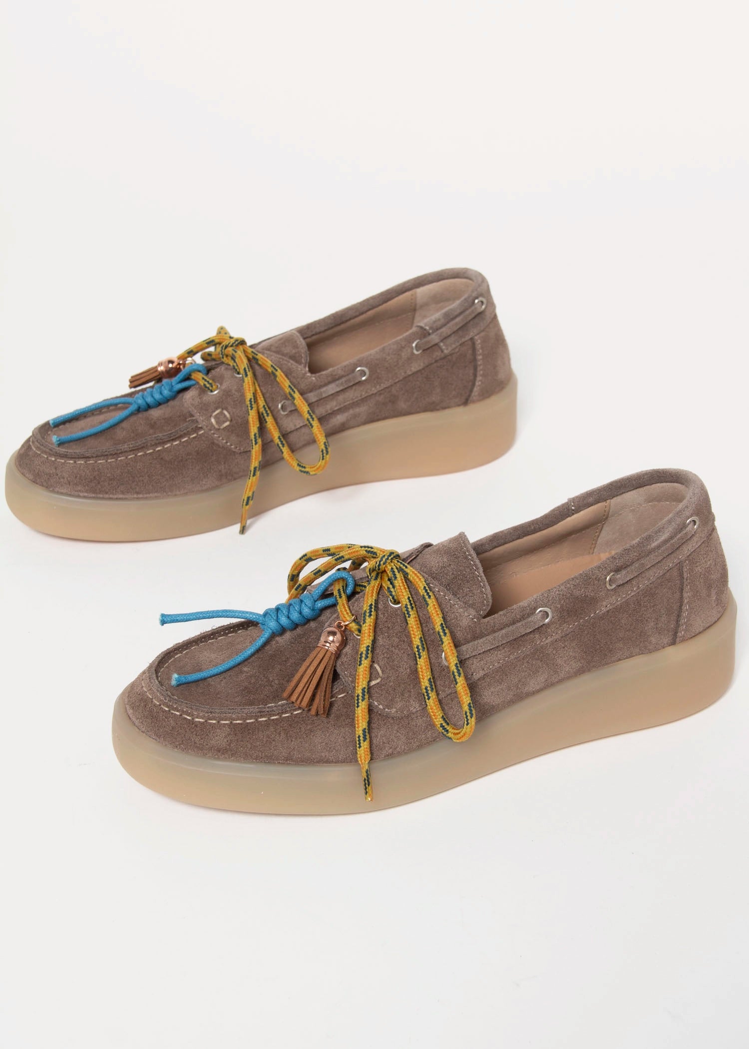 swatch_Taupe Suede charm suede loafer