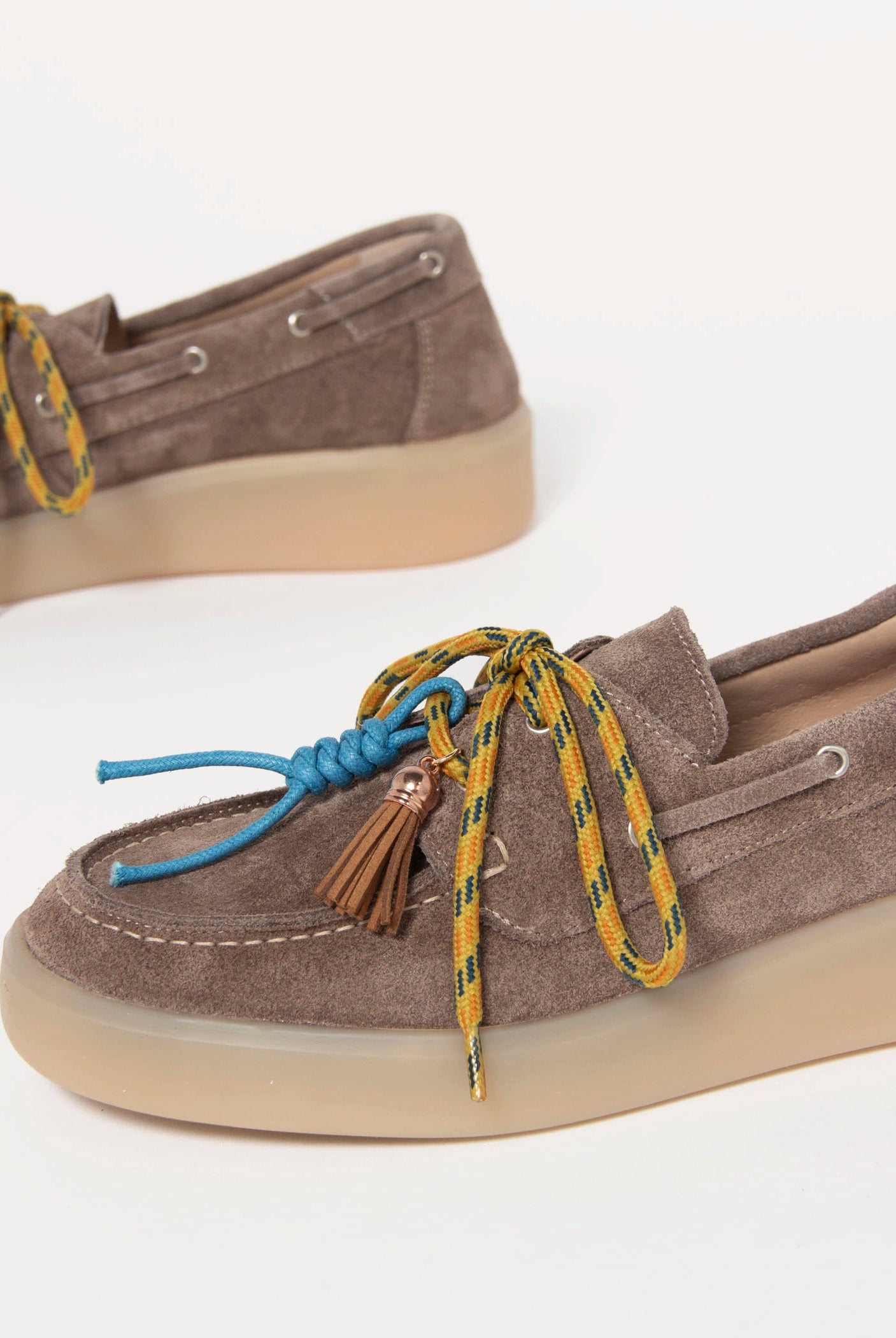 swatch_Taupe Suede charm suede loafer