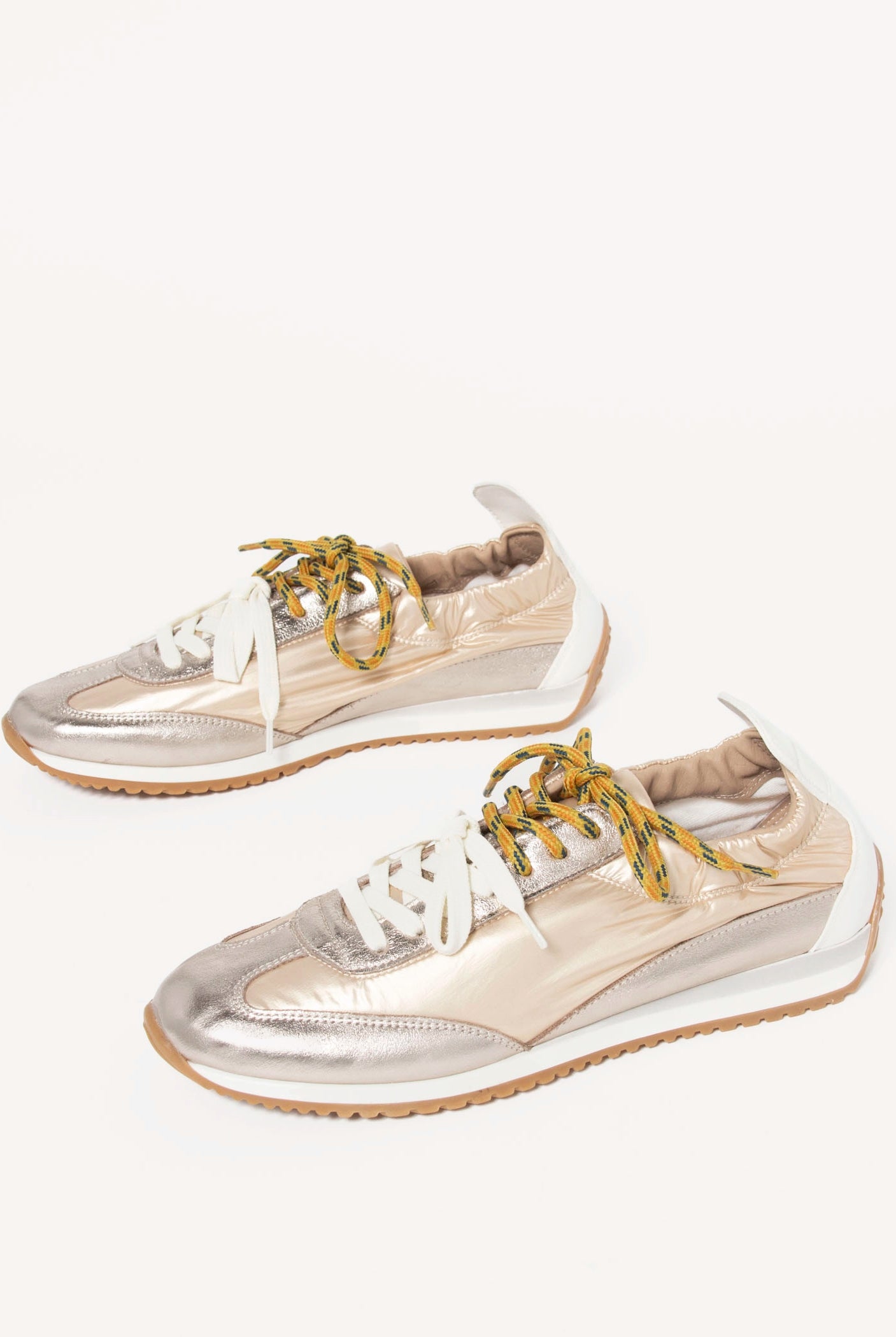 swatch_Platino l'idea metallic double lace sneaker