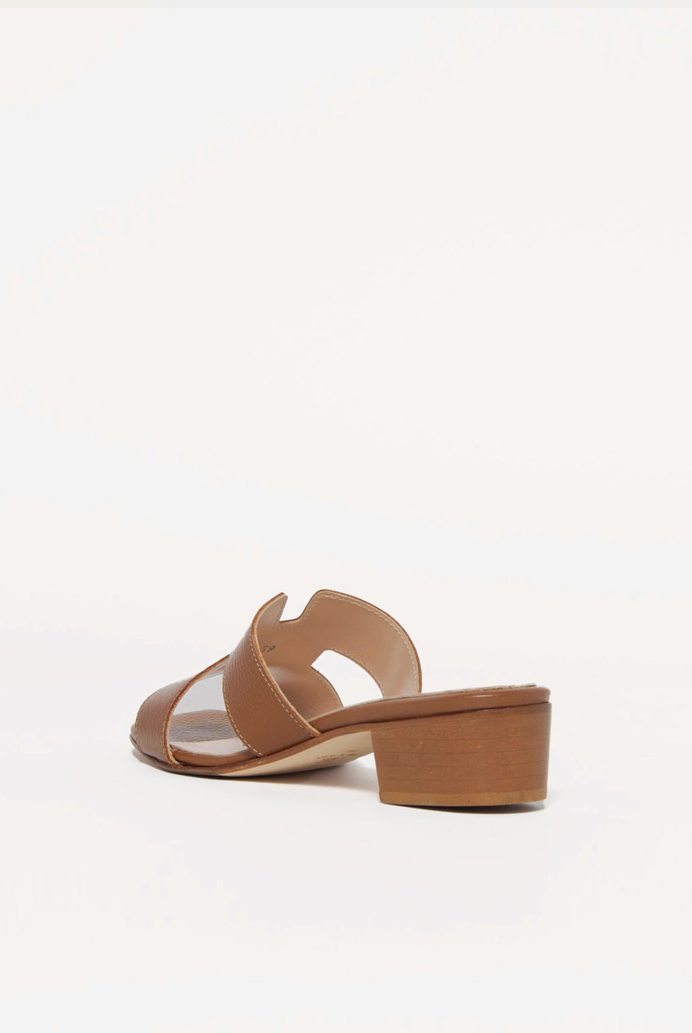swatch_Brown Leather l'idea heeled slide sandal