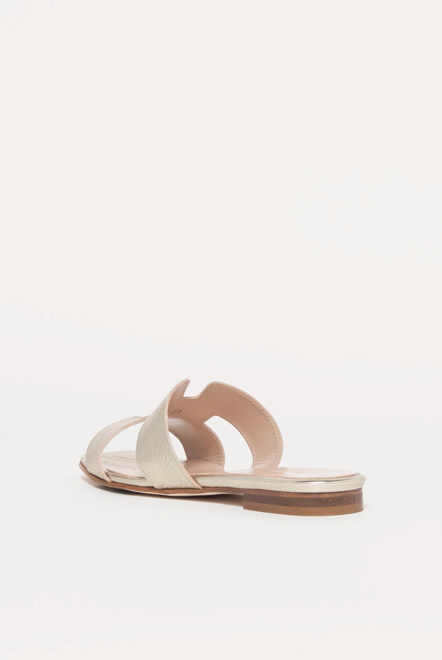swatch_platino leather leather cutout sandal flat sandals