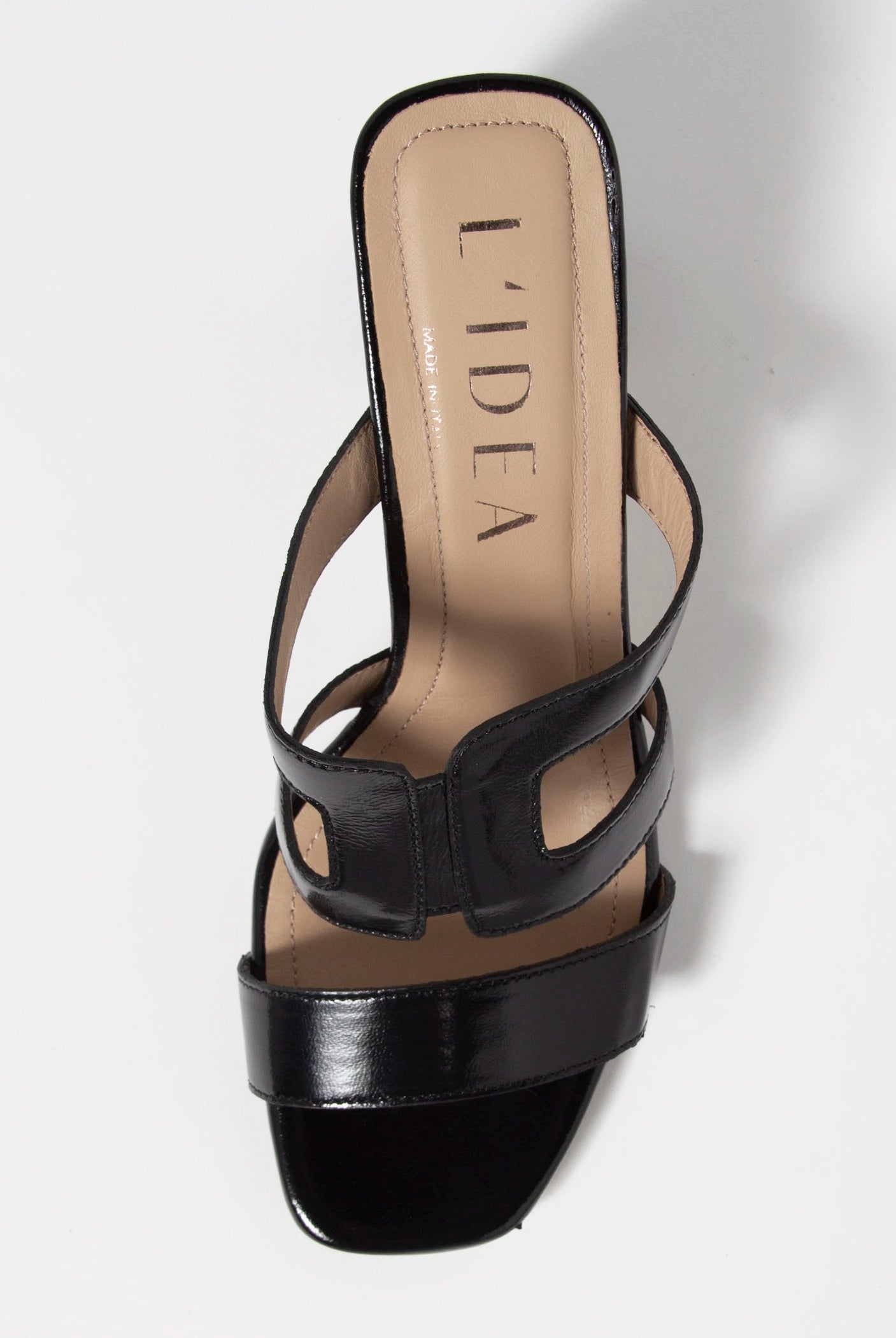 swatch_Black Patent l'idea cutout heeled sandal