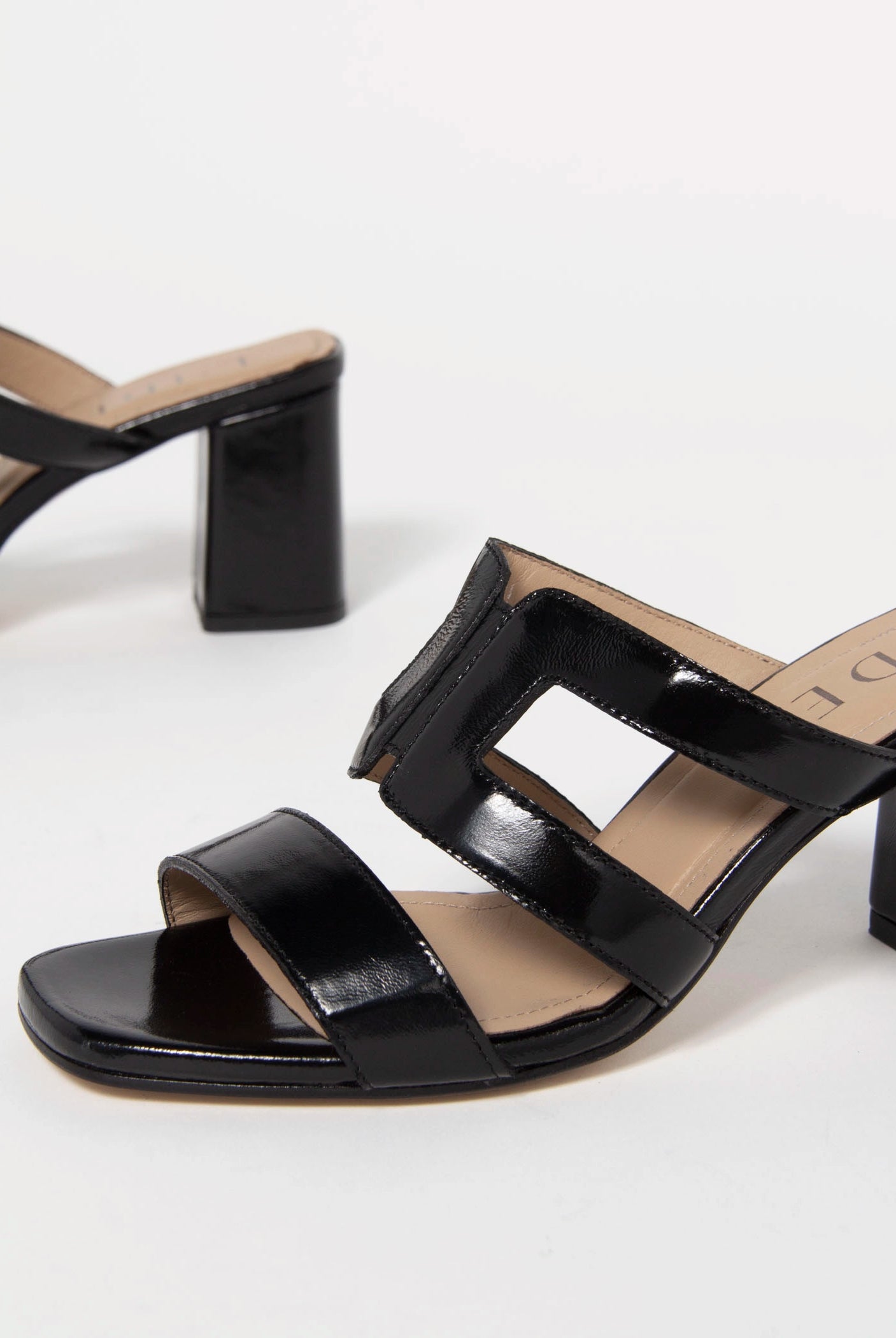 swatch_Black Patent l'idea cutout heeled sandal