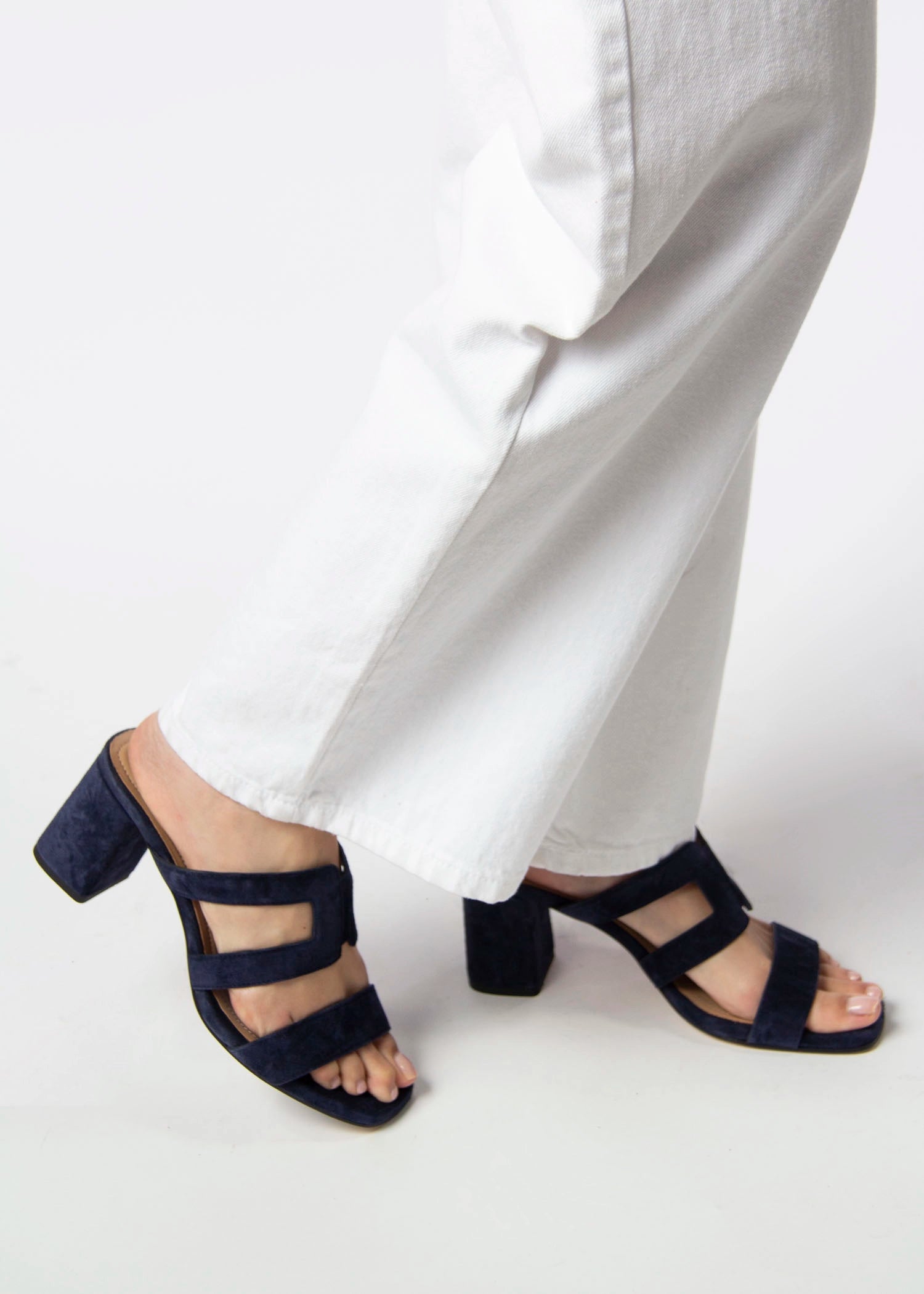 swatch_Navy Suede l'idea cutout heeled sandal