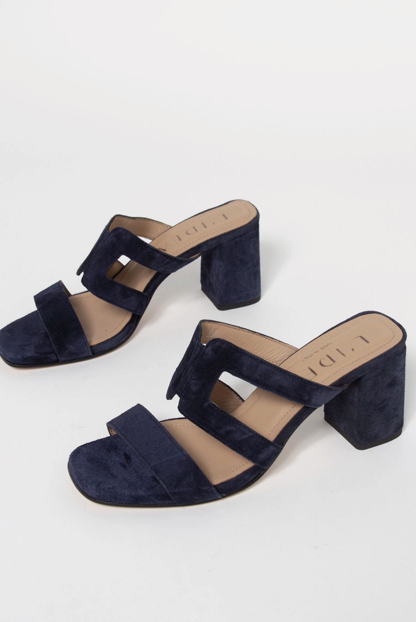 swatch_Navy Suede l'idea cutout heeled sandal