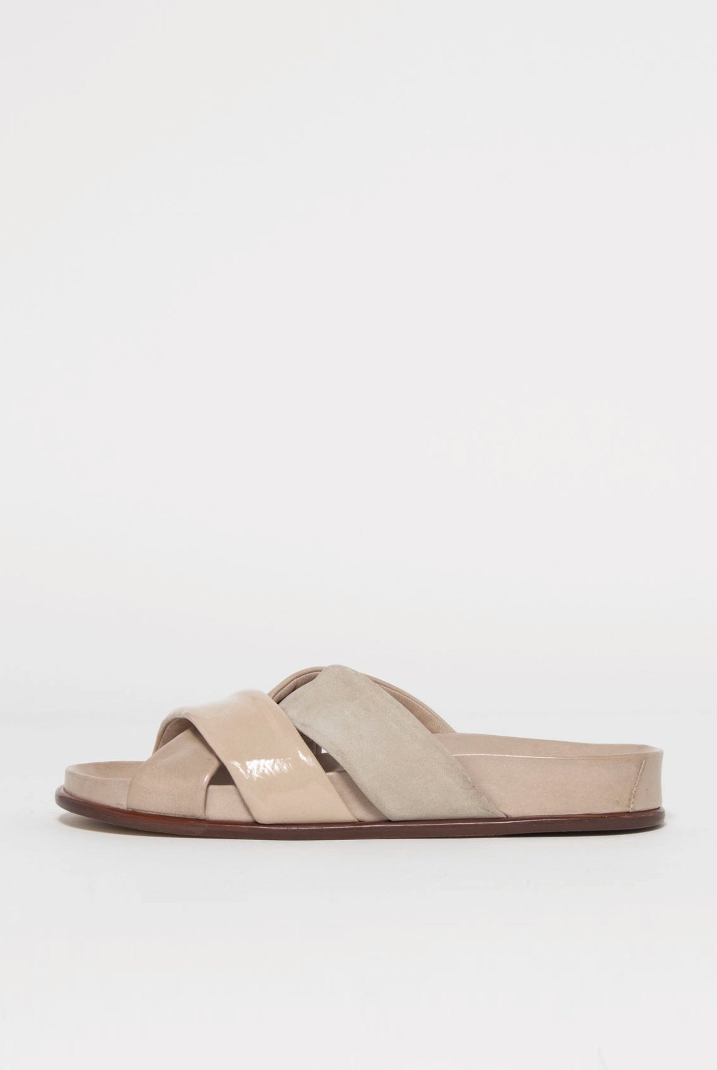 swatch_Beige Multi L'idea cross leather sandal