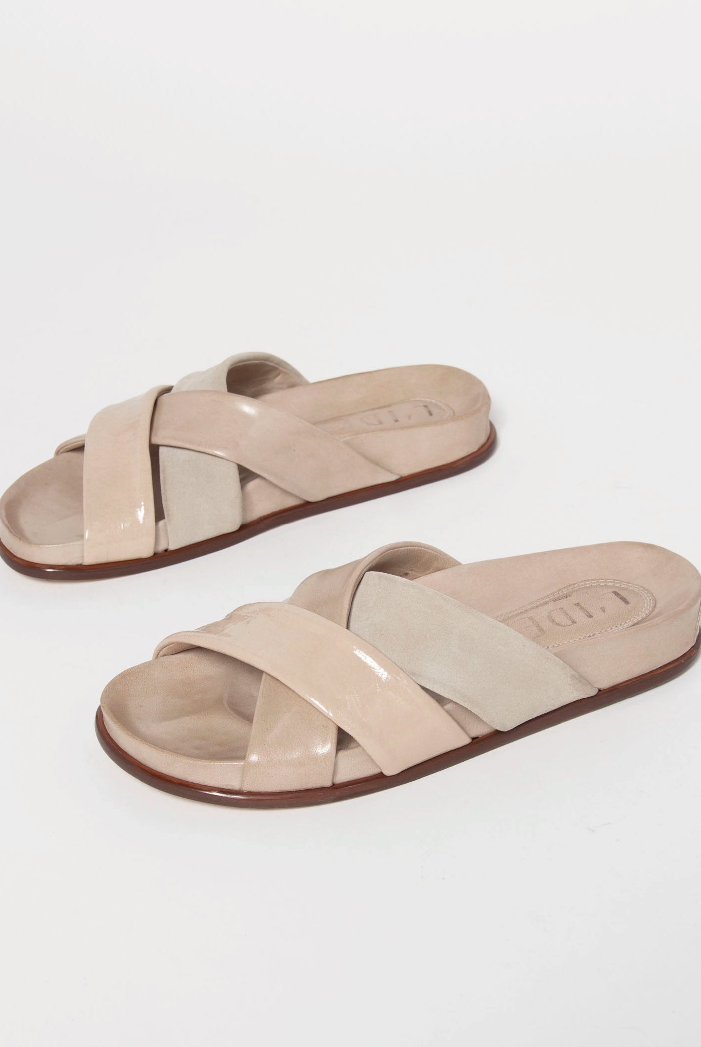 swatch_Beige Multi L'idea cross leather sandal