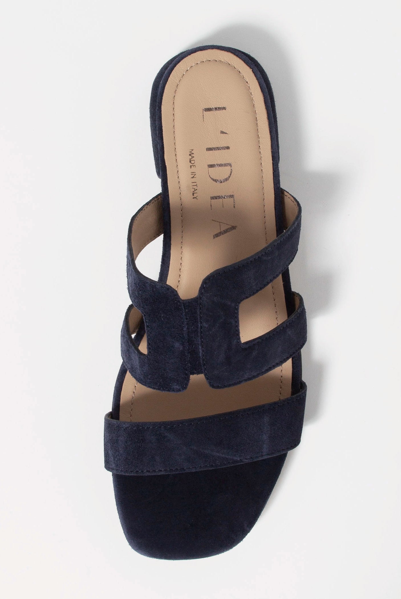 swatch_Navy Suede l'idea flat leather sandal