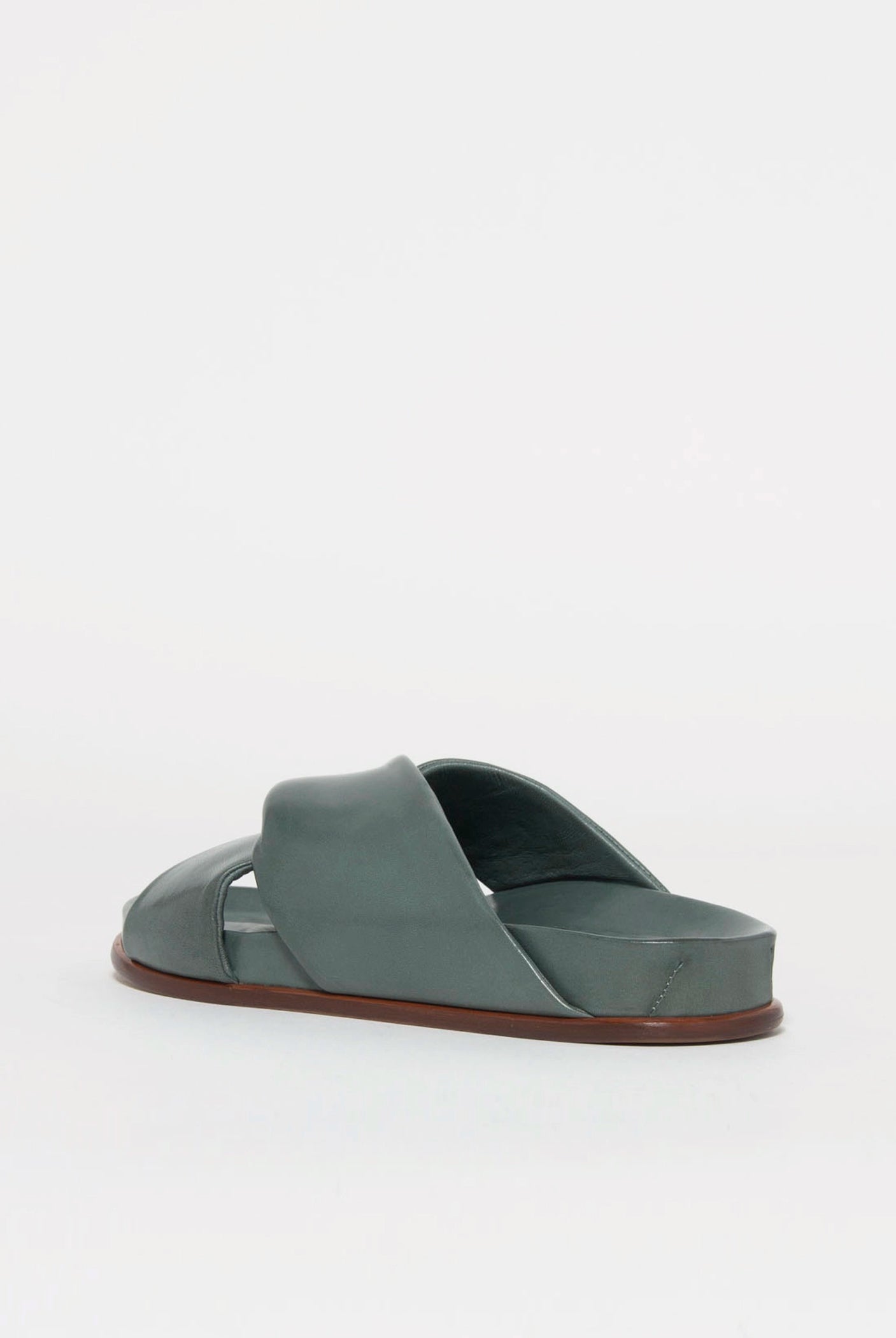 swatch_Aqua Marine Leather l'idea twist leather sandal