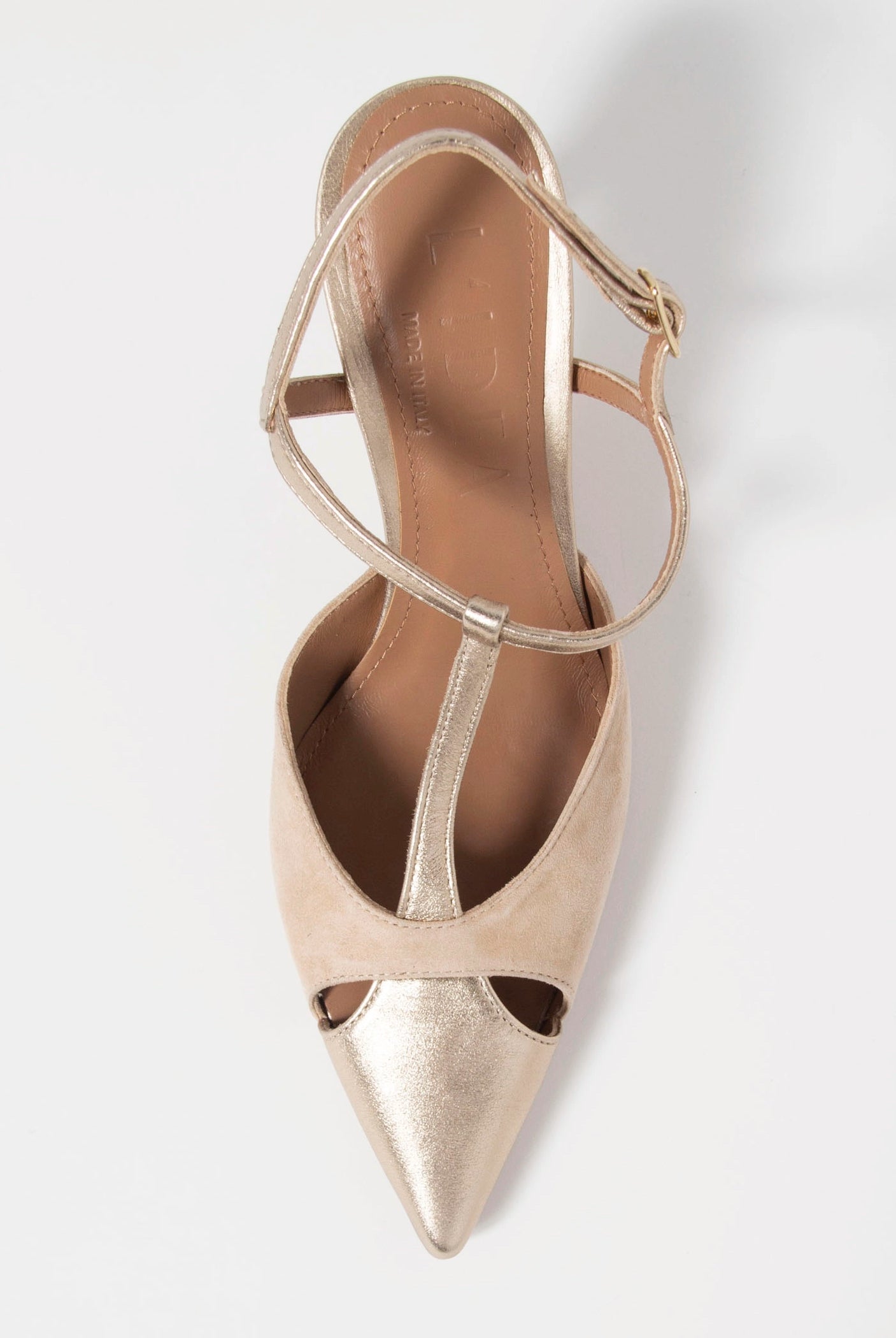 swatch_Sand/Platino l'idea pia leather pump