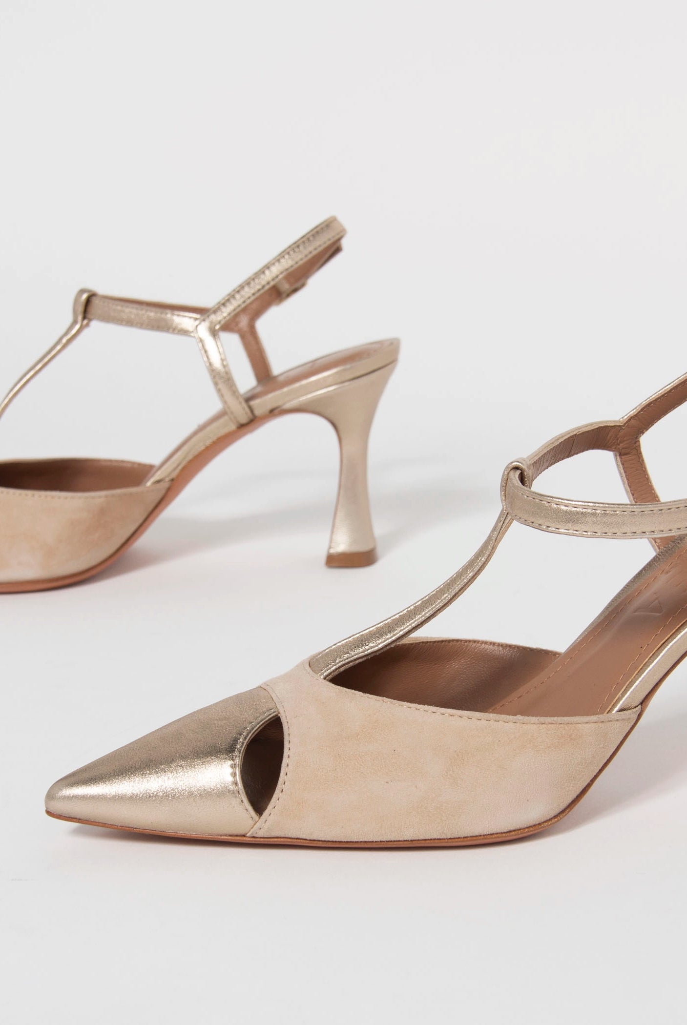 swatch_Sand/Platino l'idea pia leather pump
