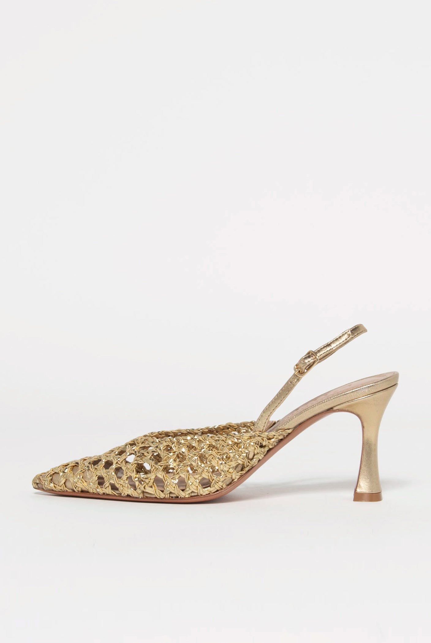 swatch_gold leather eli woven pump heels