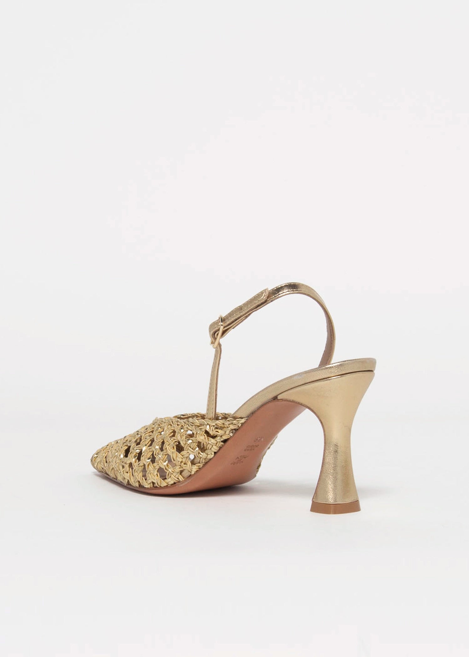 swatch_gold leather eli woven pump heels
