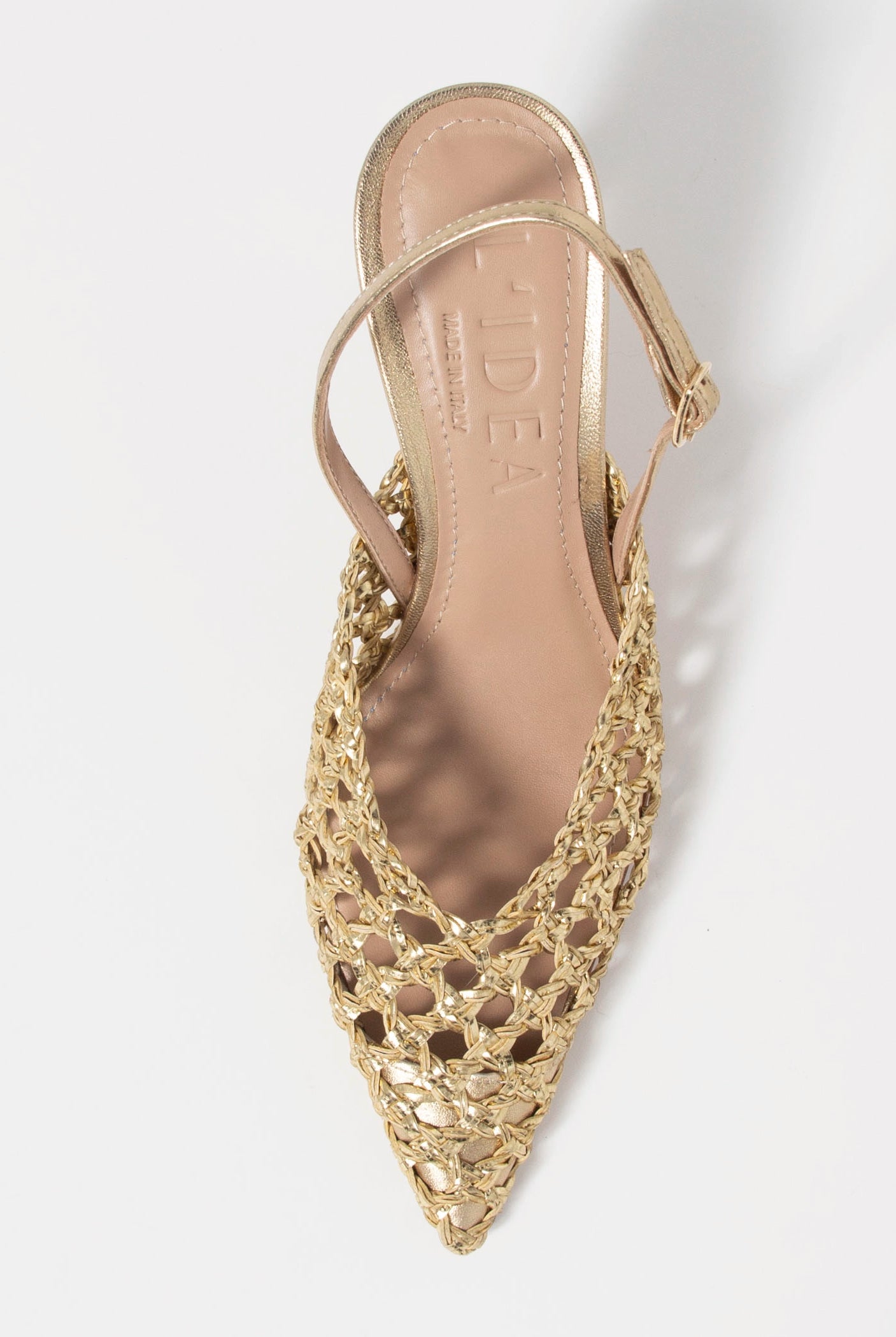 swatch_gold leather eli woven pump heels