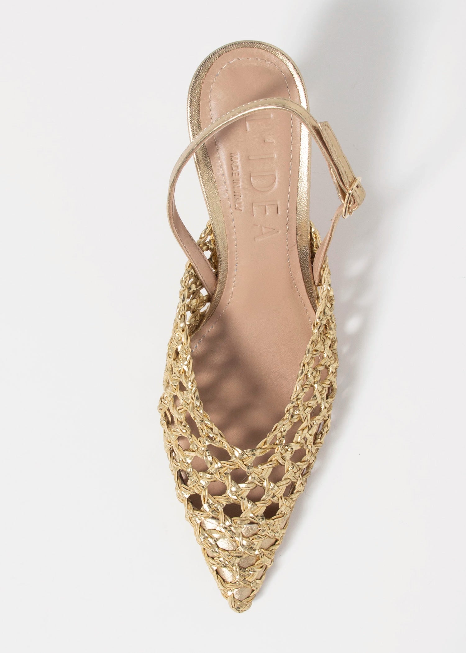 swatch_gold leather eli woven pump heels