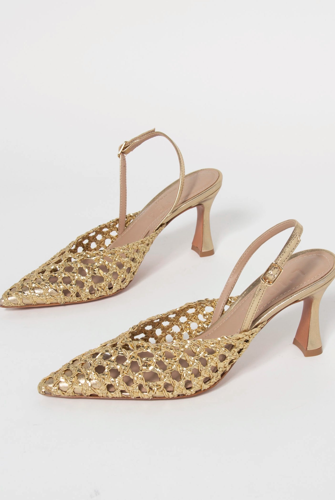 swatch_gold leather eli woven pump heels