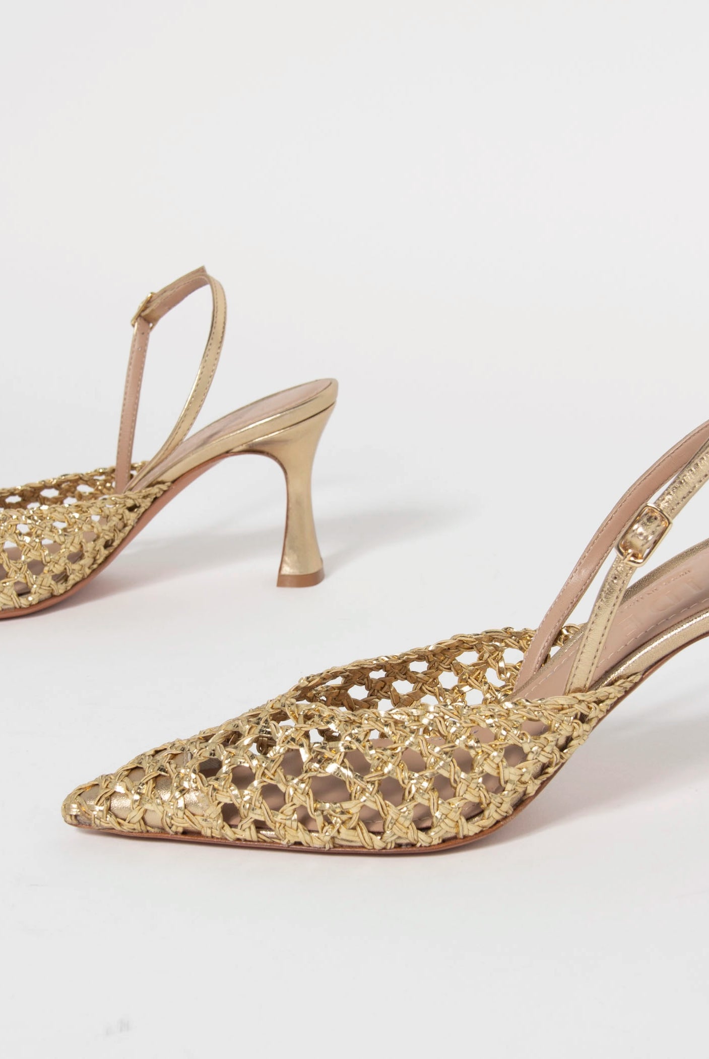 swatch_gold leather eli woven pump heels